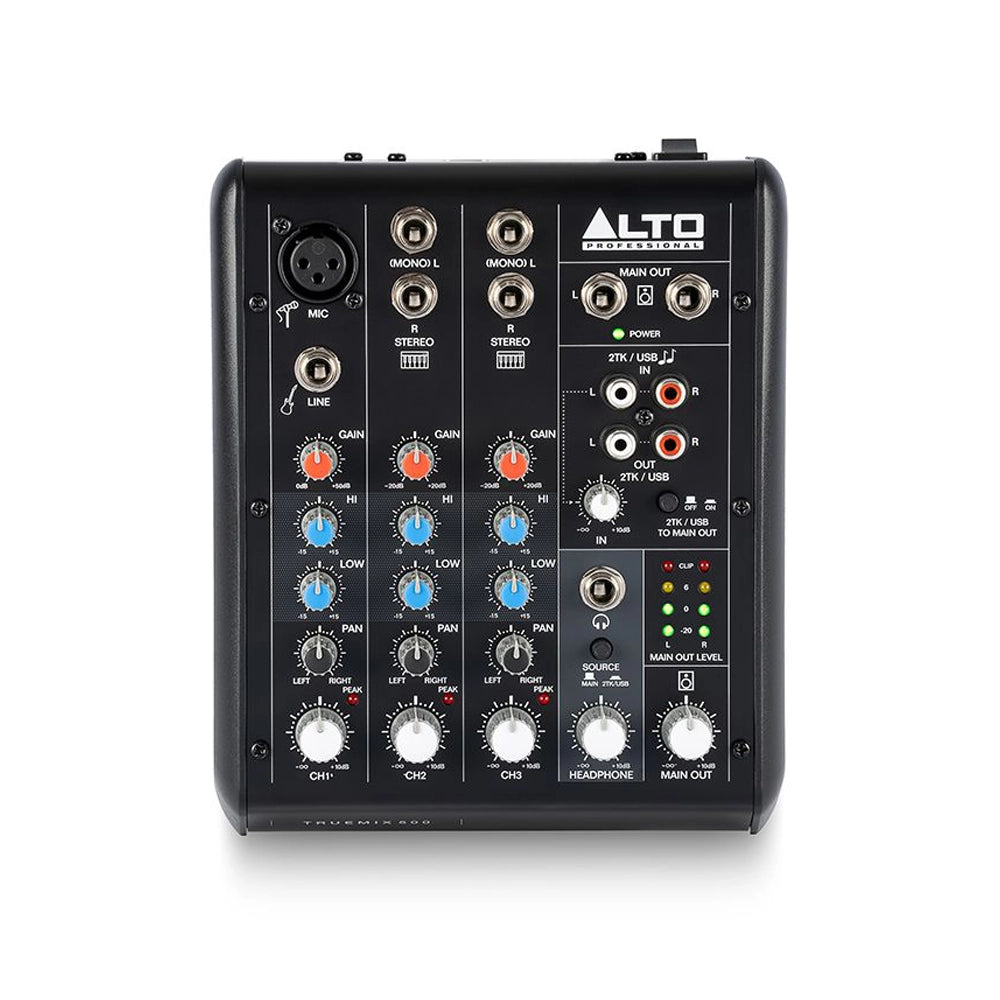 Alto Professional TrueMix 500 5-Channel Analog Audio Mixer - Perfect for Live Performances, Studio Recording & DJ Setups