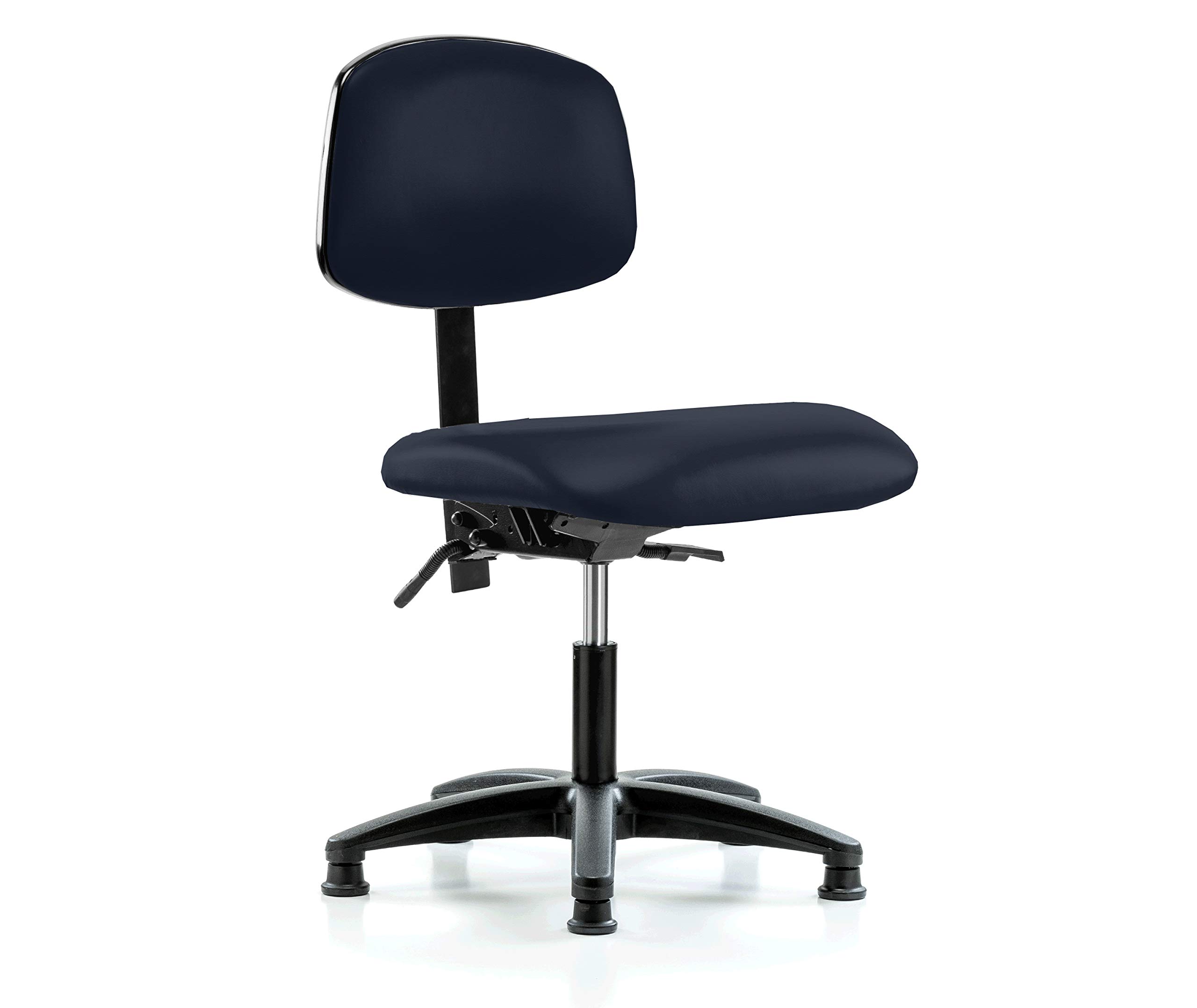 Ergonomic Perch Stationary Lab Chair with Adjustable Back Support & Height (17-22