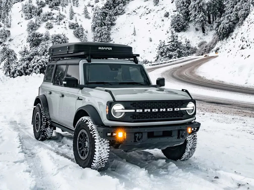 2021+ Ford Bronco 4-Door Hard Top Slimline II Roof Rack | Heavy-Duty Cargo Carrier for Off-Road Adventures & Camping Gear