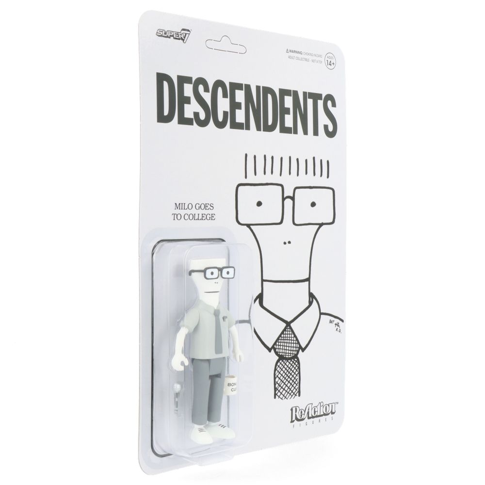 Descendents Milo Goes To College ReAction Figure - Punk Rock Collectible Toy for Fans & Music Lovers - Perfect for Display, Gifts & Punk Memorabilia Collections