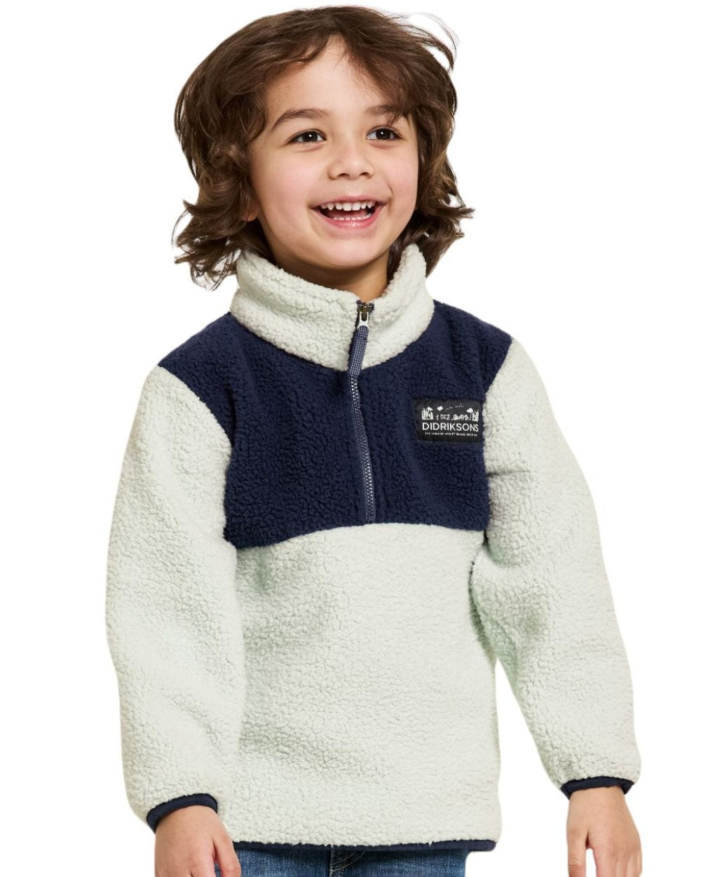 Didriksons Kids' Gosig Half Zip Fleece Sweater - Warm & Cozy Pullover for Boys & Girls - Perfect for Outdoor Play, School & Winter Adventures