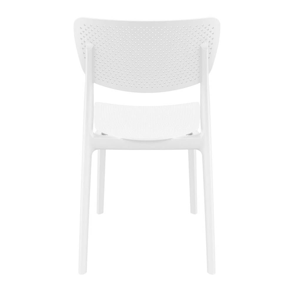 Compamia Lucy Modern Dining Chairs Set of 2 - White Finish Upholstered Side Chairs for Kitchen, Dining Room & Office - Comfortable & Stylish Seating Solution