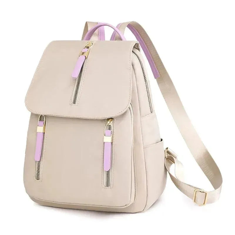 Stylish Nylon Women's Backpack - Lightweight Durable Travel Bag for Work, School & Outdoor Adventures | Water-Resistant Laptop Backpack with USB Charging Port