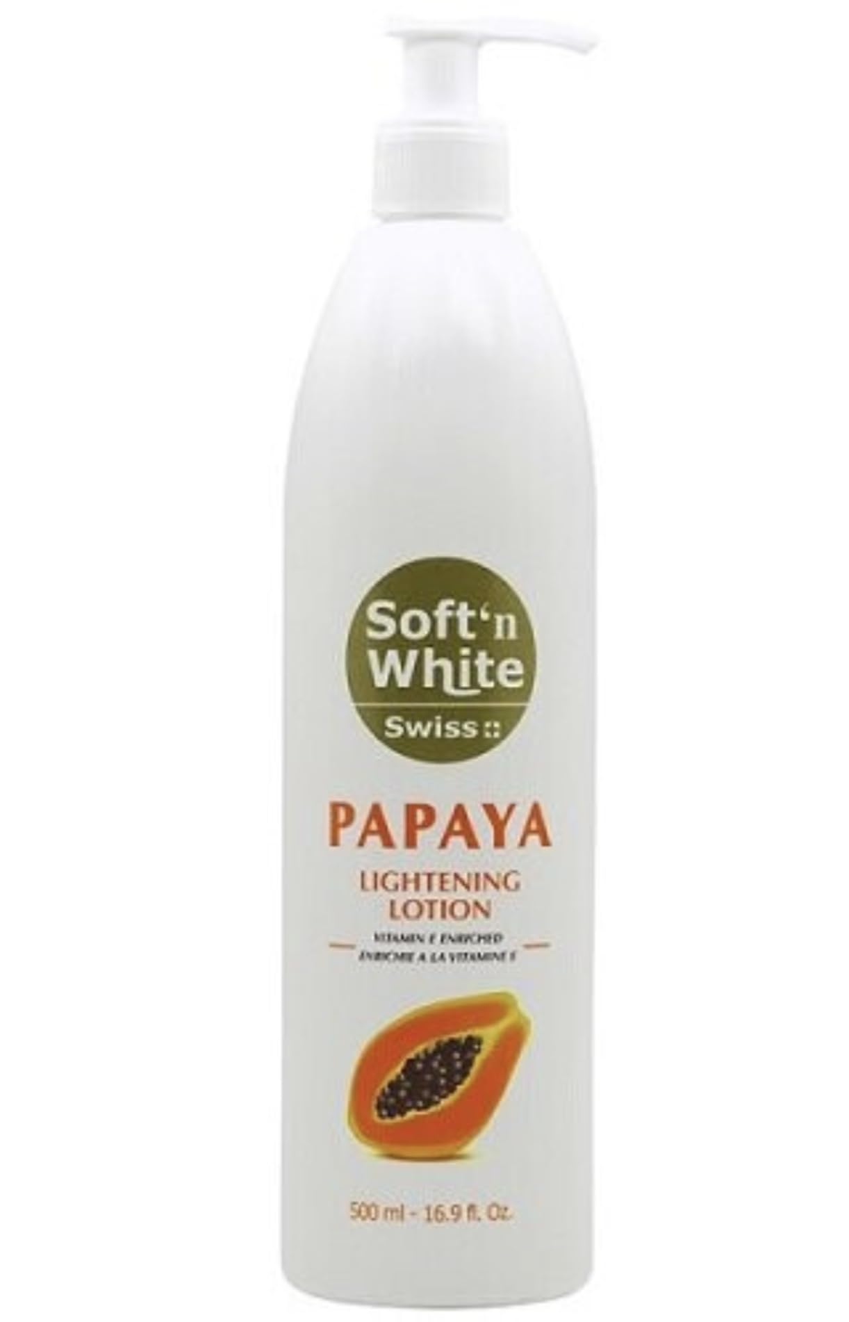 Soft White Swiss Papaya Lotion 500ml - Hydrating Skin Care