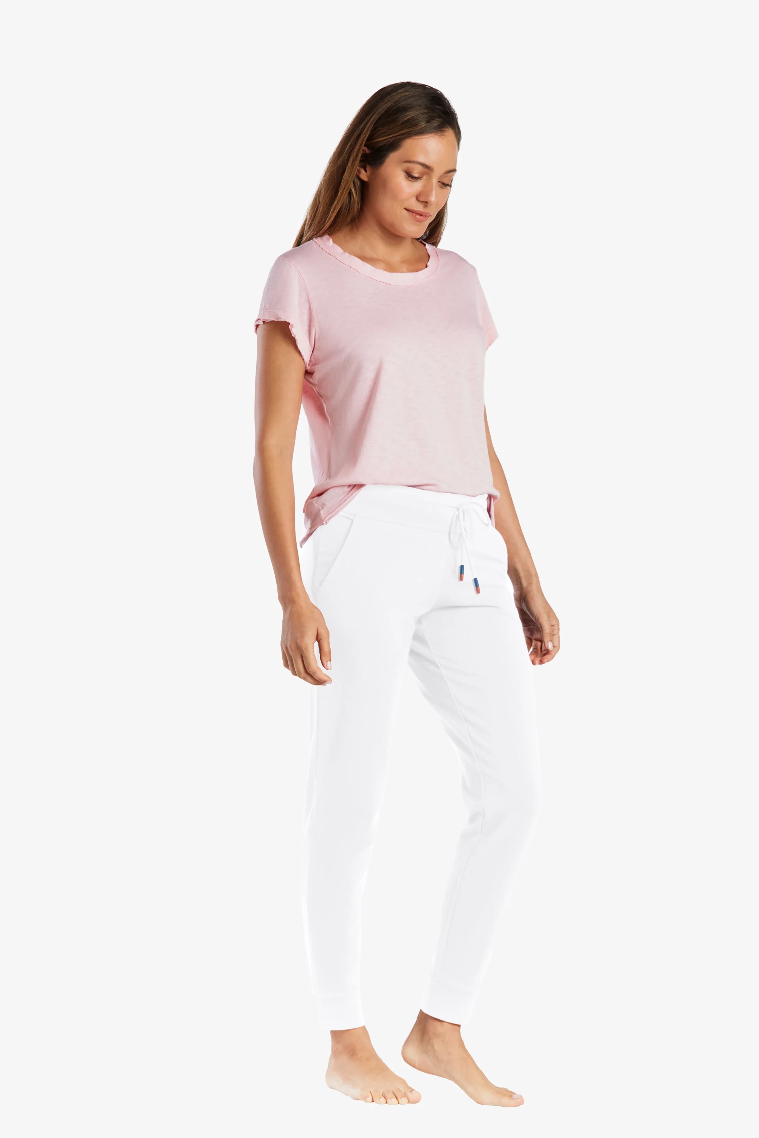 Logan Jogger Pants for Men - Comfortable White Athletic Joggers for Running, Gym & Casual Wear