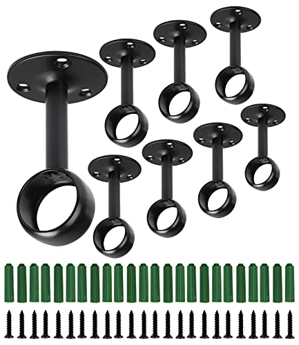 Matte Black,8Pcs