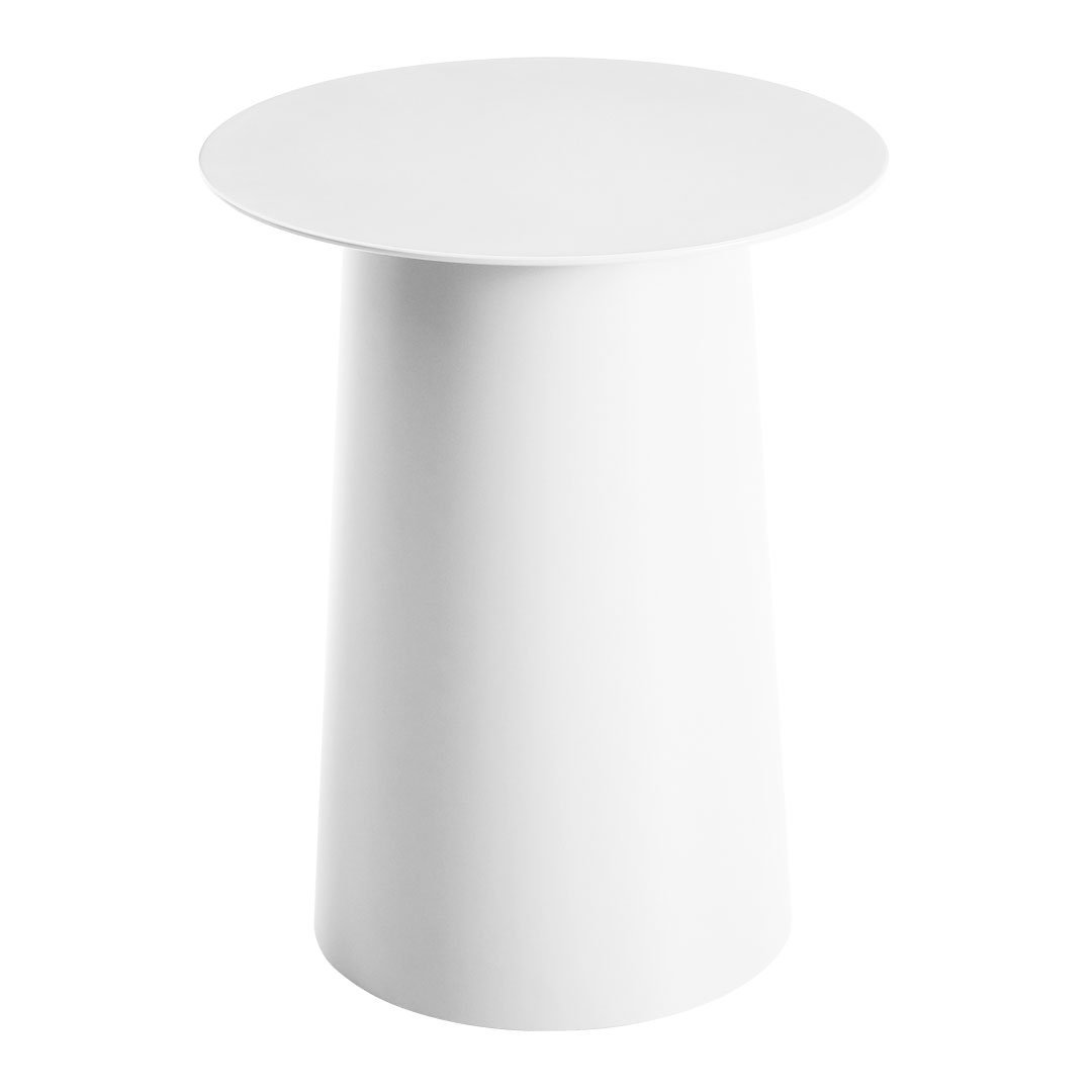 Modern Circular Tall Side Table - Stylish End Table for Living Room, Bedroom & Office - Perfect for Lamps, Books & Decor
