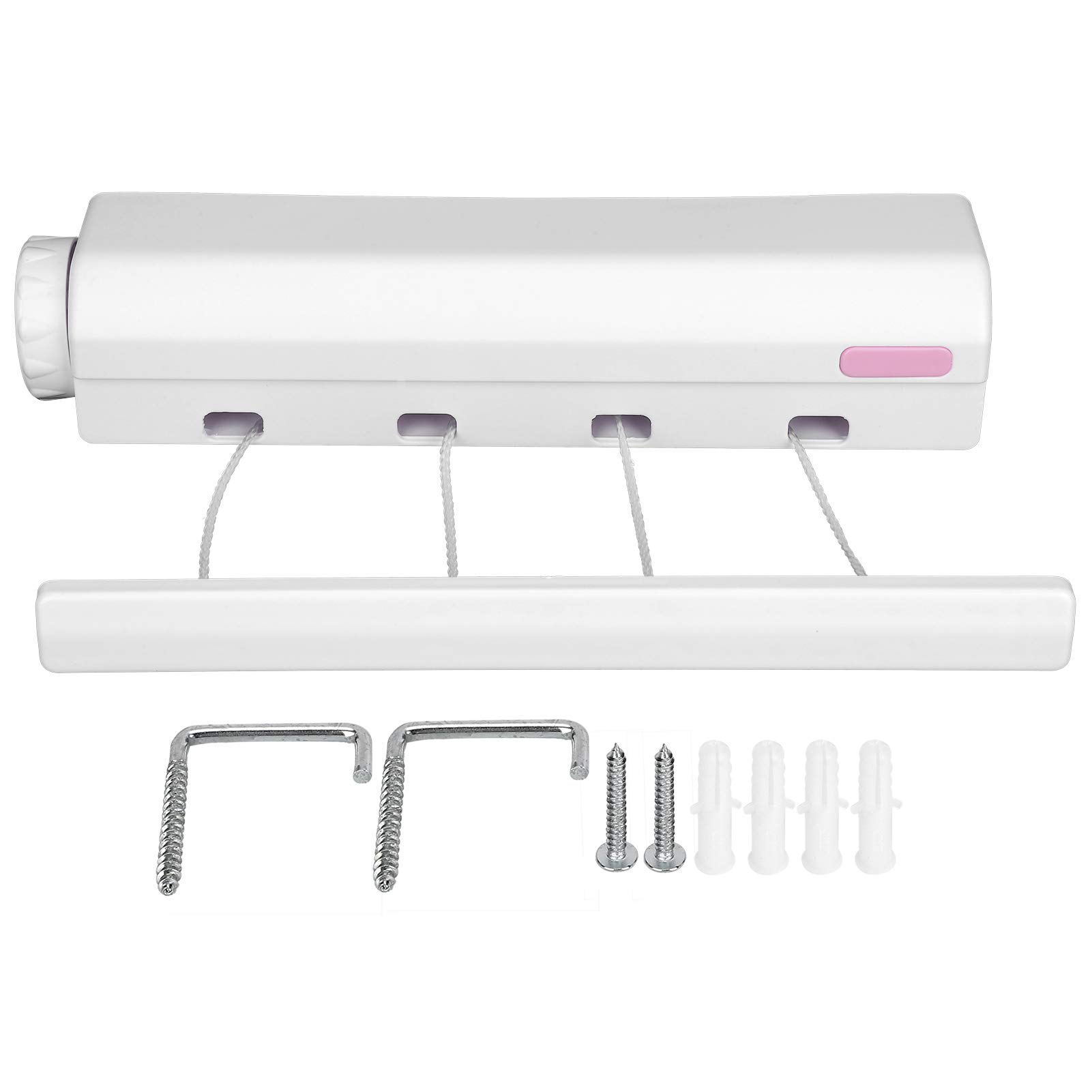 Telescopic Retractable Clothesline - 4 Rope Indoor/Outdoor Clothes Drying Rack for Laundry, Camping & Travel | Miskall Clothes Hanger Line