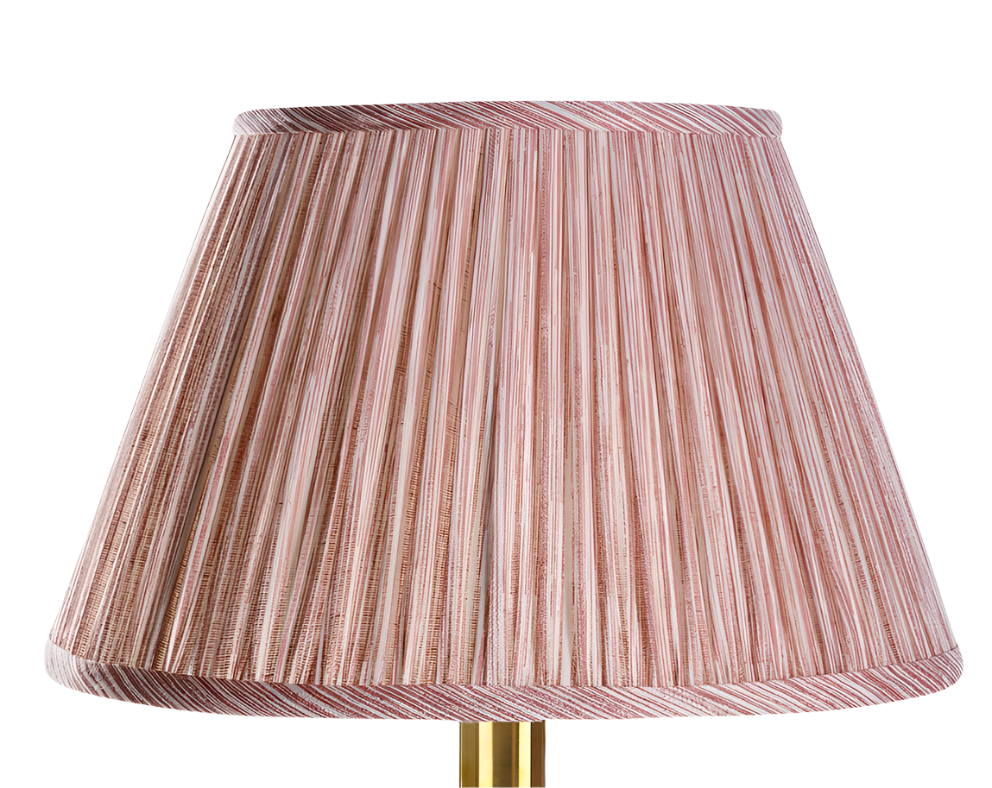 Vintage Red Stripe Lampshade - Elegant Home Decor Lighting for Living Room, Bedroom & Office