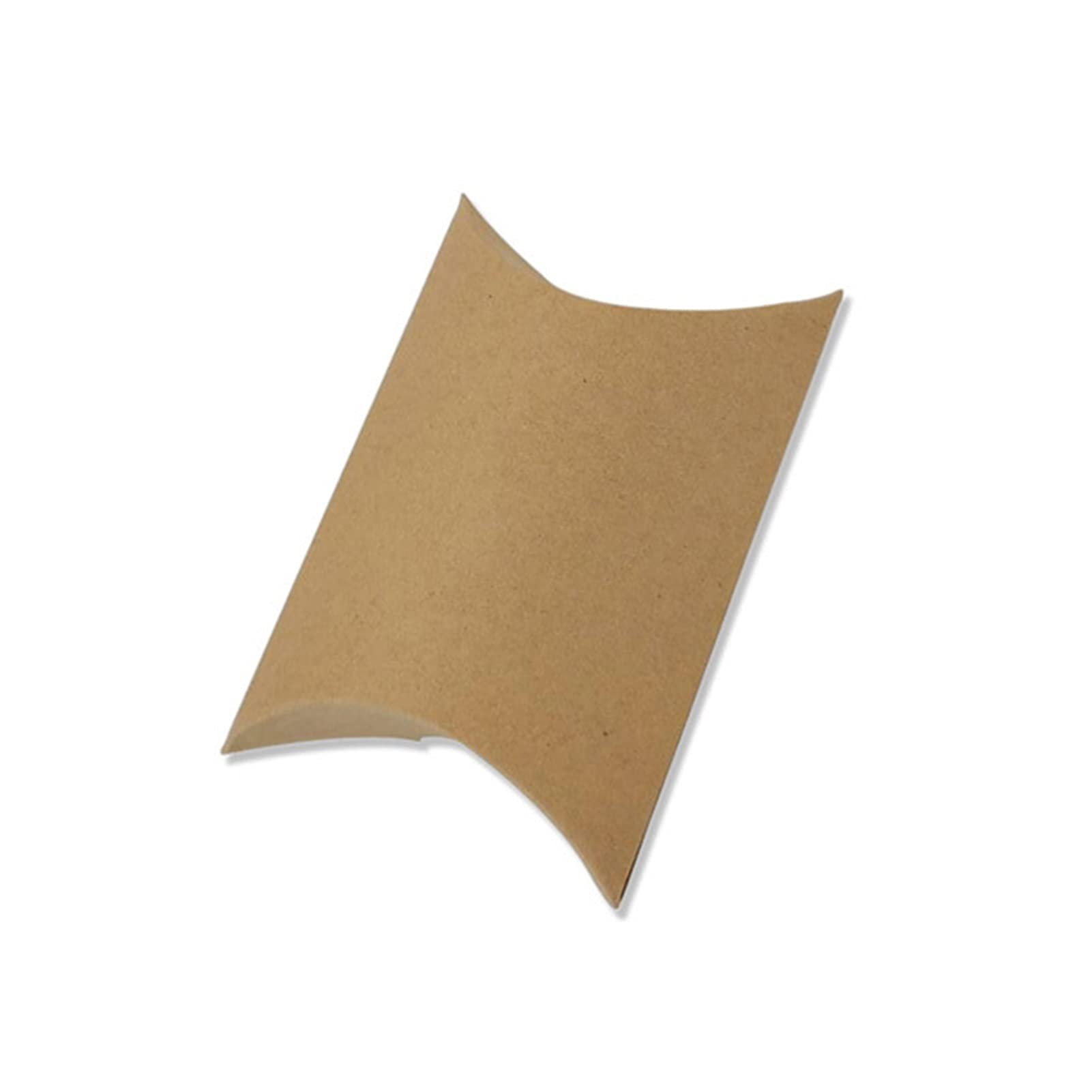Premium DIY Wedding Favor Gift Box - Beige Pillow Shape Candy Packaging Box (10pcs) - Perfect for Bridal Showers, Baby Showers & Party Favors