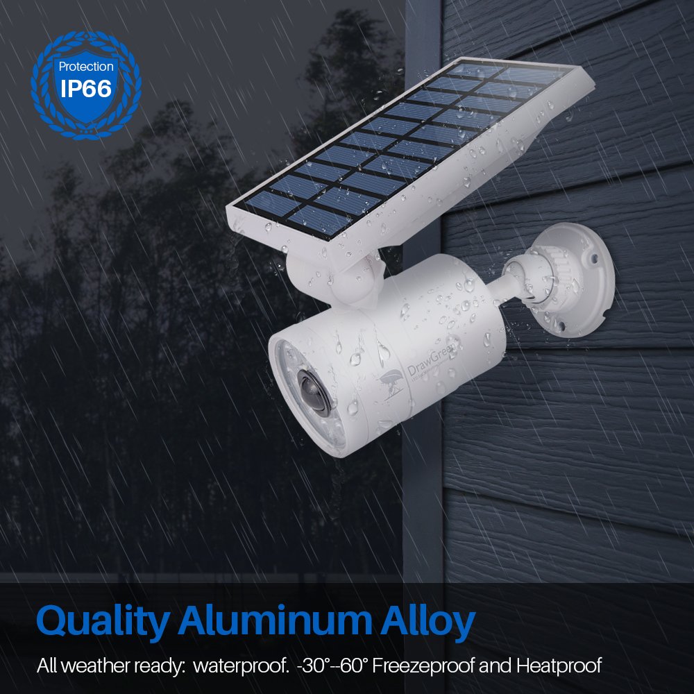 Outdoor Solar Motion Sensor Lights - Waterproof Aluminum Alloy Solar Spot Lights with Motion Detector for Patio, Porch, Wall, Driveway & Garden | 100-Week Free Refund/Replacement | Perfect for Nighttime Security & Landscape Lighting