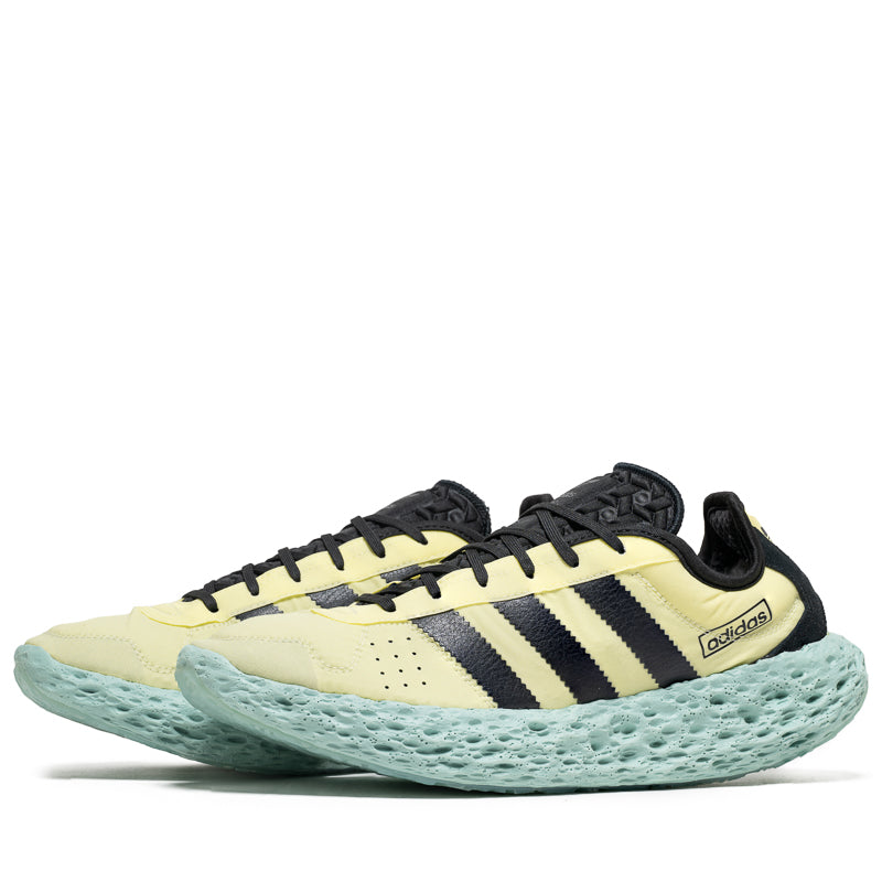 Adidas Zponge Running Shoes for Men - Ice Yellow/Core Black - Lightweight & Comfortable for Jogging, Gym Workouts, and Daily Wear