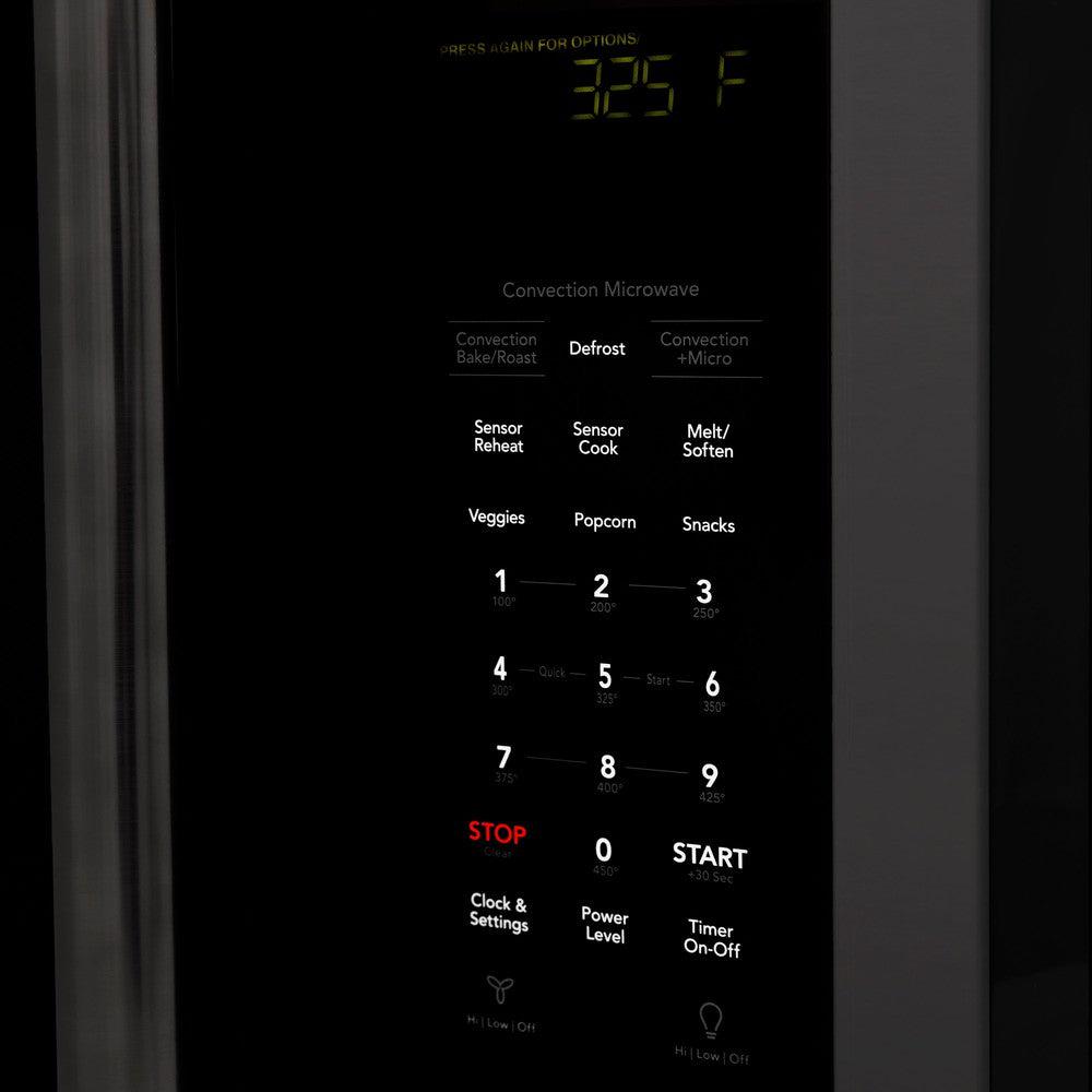 ZLINE 30 Inch Black Stainless Steel Over the Range Convection Microwave Oven with Traditional Handle - Perfect for Modern Kitchens & Small Space Cooking (Model MWO OTR H BS)