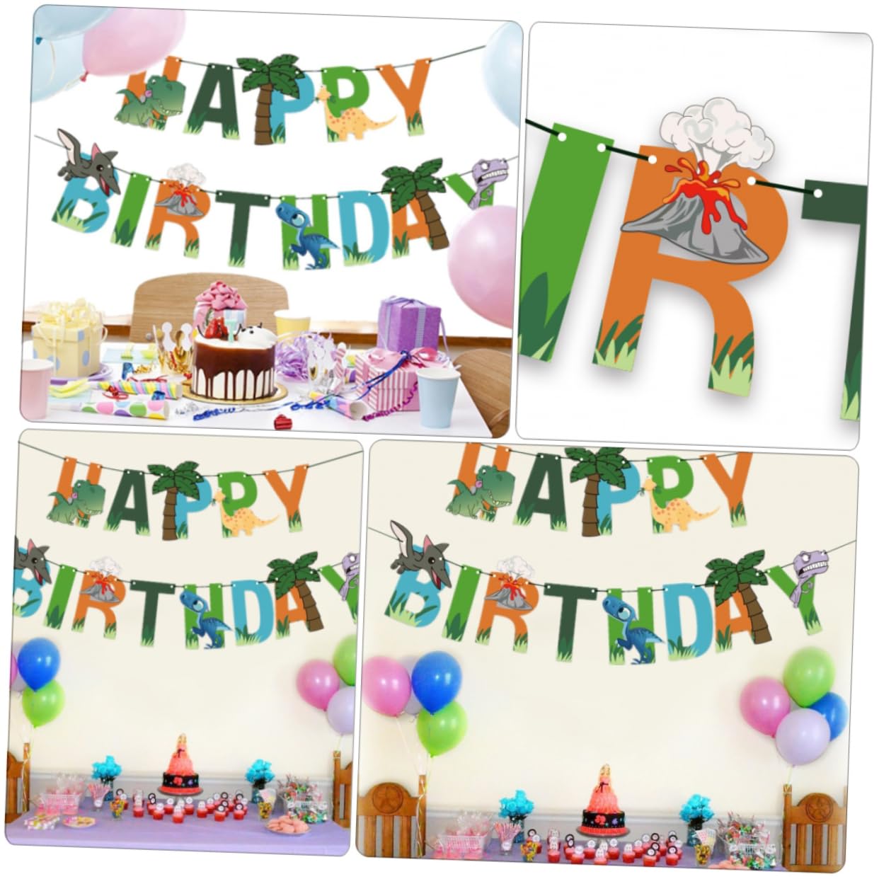 Dinosaur Birthday Party Decorations - CIYODO Dinosaur Banner & Invitation Set for Boys Birthday Party Supplies | Perfect for Dino-Themed Parties, Classroom Decor, and Kids Room Decorations