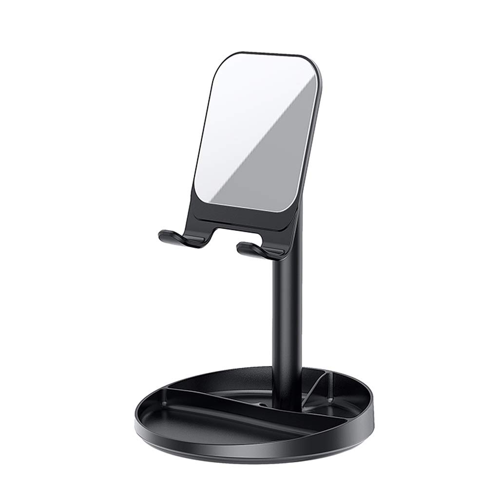 Premium TWDYC Phone Stand Holder - Adjustable Desk & Portable Mobile Smartphone Tablet Stand - Universal for iPhone, Samsung, Google Pixel - Perfect for Office, Home, Car & Travel (Black)