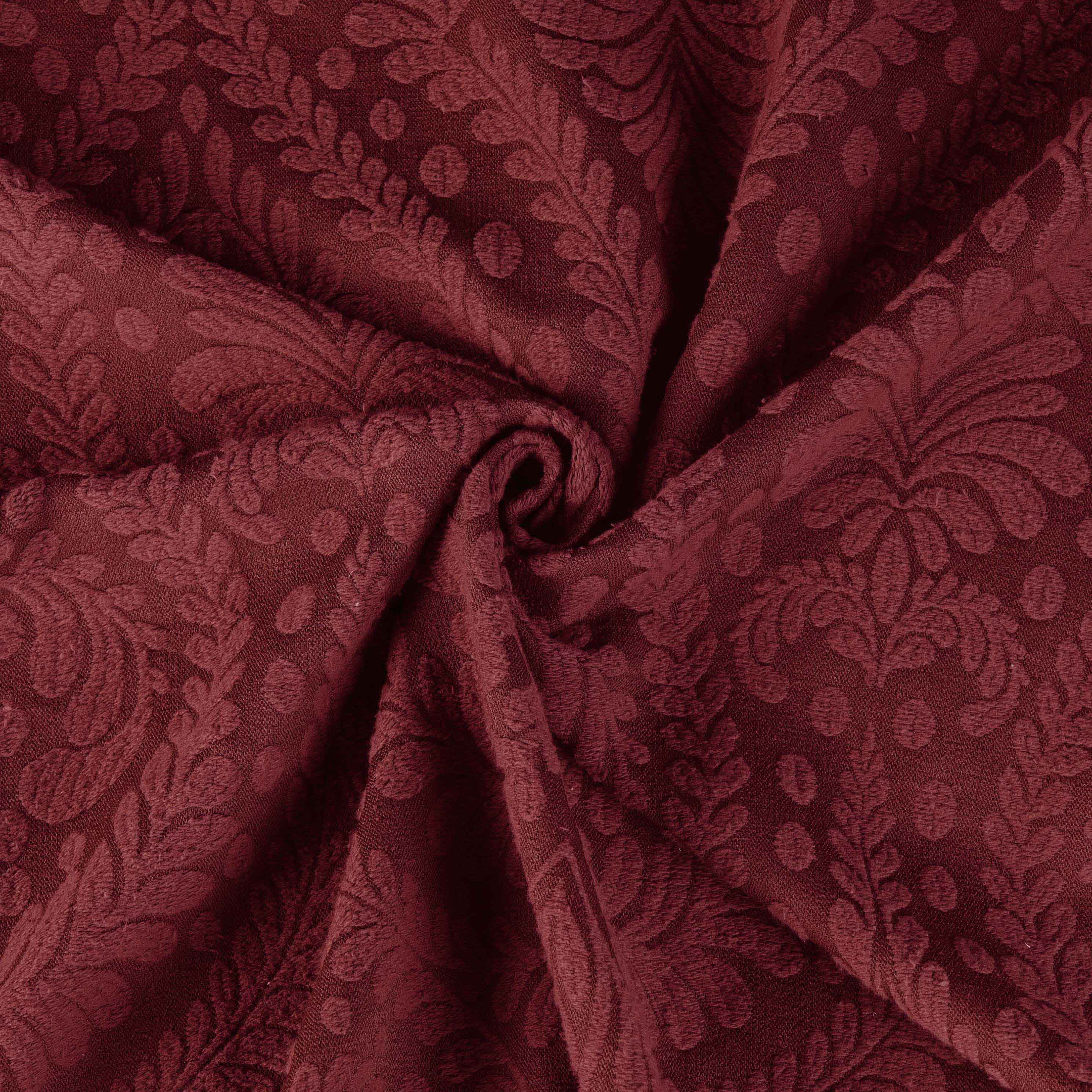 Soft Aspen Cotton Blend Jacquard Woven Floral Bedspread Set with Scalloped Edges - Queen Size Luxury Bedding for Master Bedroom & Guest Room Decor