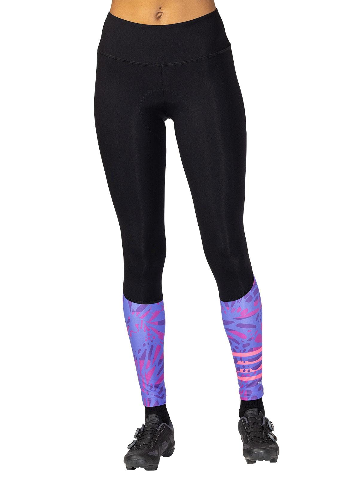 Terry Psychlotight Women's High-Visibility Padded Compression Cycling Tights - 28 Inch Inseam for Road & Mountain Biking - Reflective Safety Gear for Night Rides