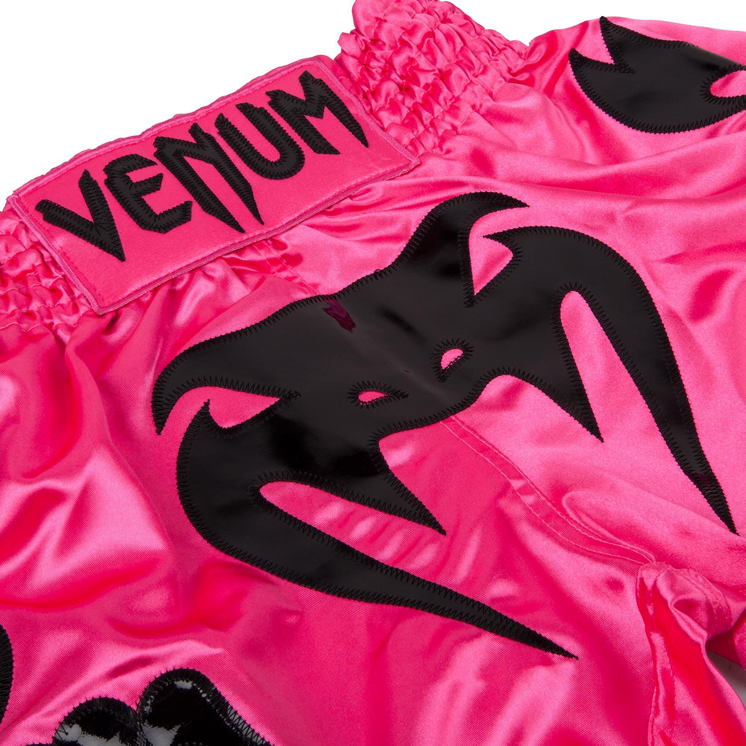 Venum Bangkok Inferno Muay Thai Shorts for Men & Women - Premium MMA Training Shorts in Pink/Black - Perfect for Muay Thai, Kickboxing & MMA Training