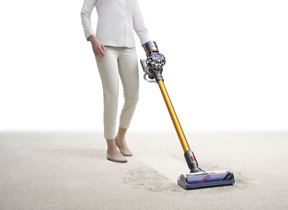 Dyson V8 Absolute Cordless Stick Vacuum Cleaner - Powerful Suction, Lightweight & Yellow | Perfect for Hard Floors, Carpets & Pet Hair Removal