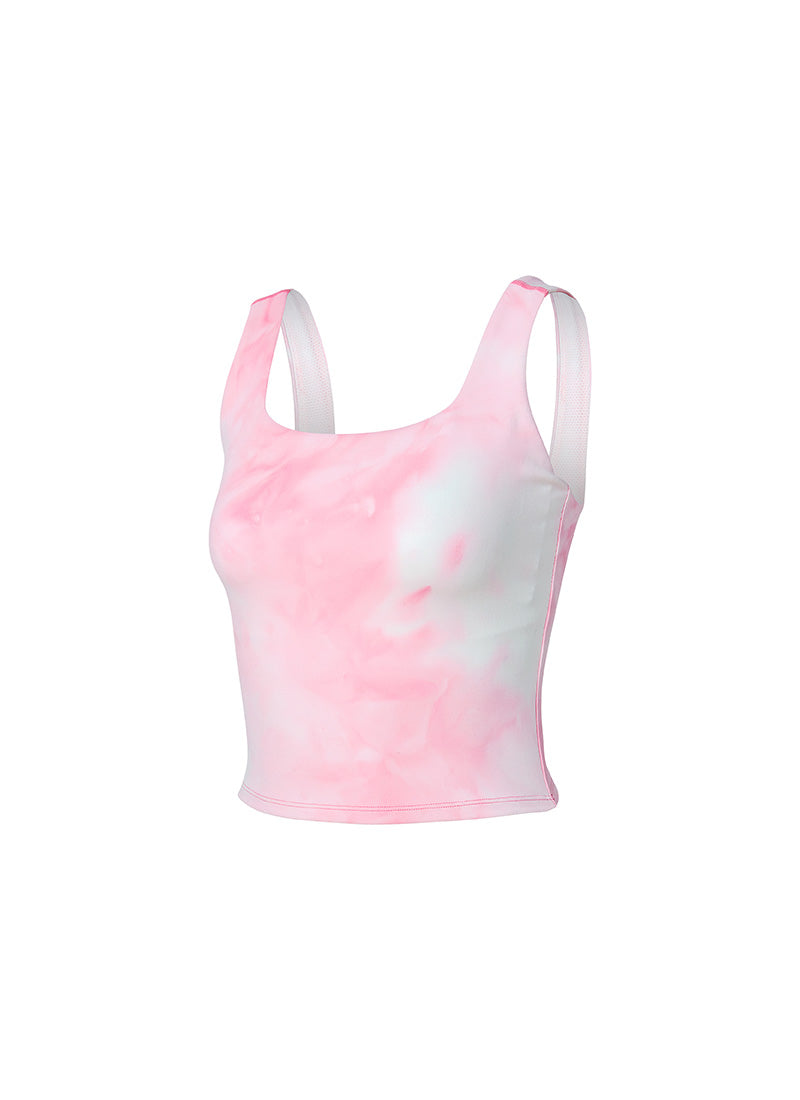 Trendy Tie Dye Square Crop Top for Women - Soft & Comfortable Summer Fashion - Perfect for Beach, Music Festivals & Casual Outings