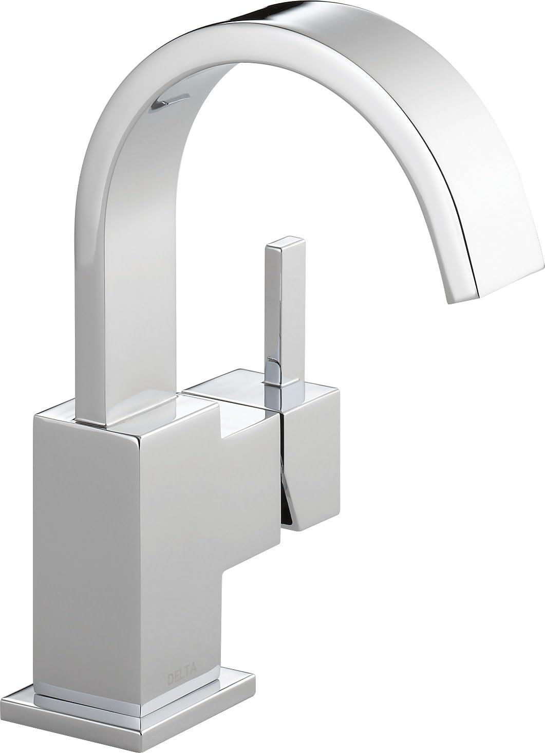 Delta Vero Single Hole Bathroom Faucet - Chrome Finish, Single Handle Bathroom Sink Faucet with Metal Push Pop-Up Drain - Perfect for Modern Bathroom Vanities & Powder Rooms