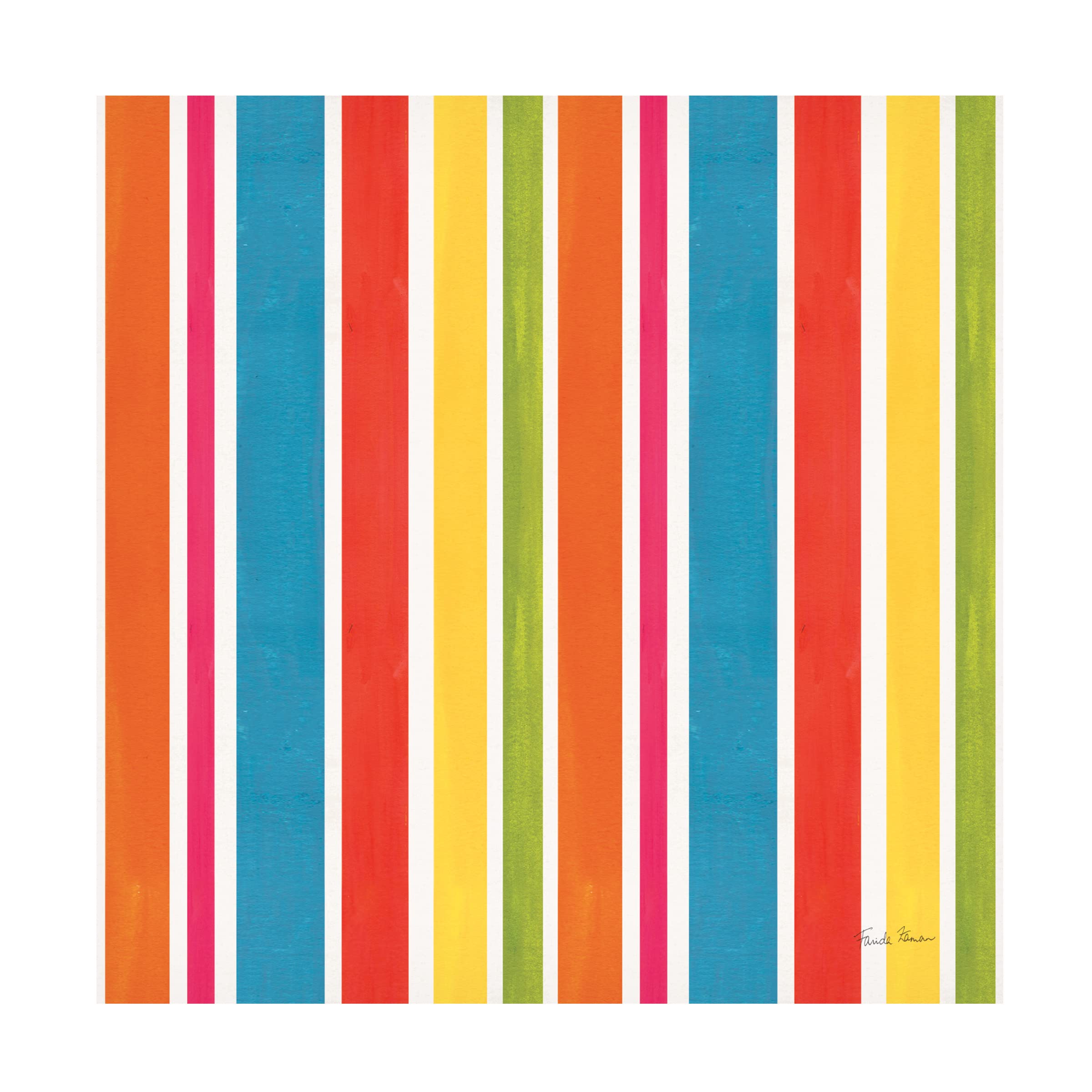 Trademark Fine Art 'Tutti Frutti Pattern II' Canvas Wall Art Print by Farida Zaman - Vibrant Fruit Painting for Kitchen, Dining Room & Home Decor