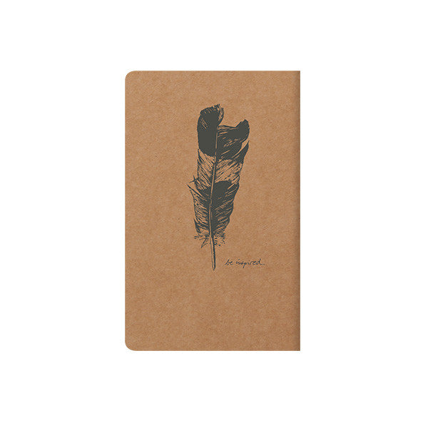 Clairefontaine Flying Spirit Notebook - Kraft Cover, 75x120mm, Premium Writing Journal for School, Office & Travel - Perfect for Notes, Sketches & Daily Planning