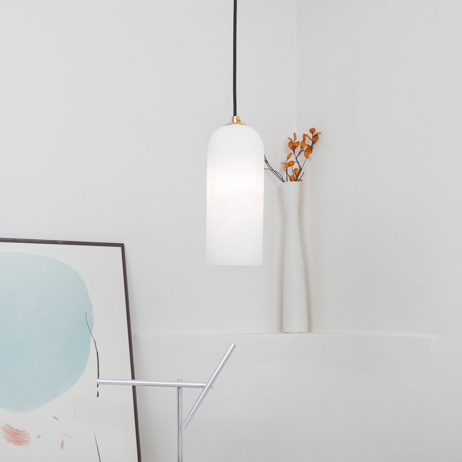 Modern Monty Pendant Lamp - Sleek Hanging Light Fixture for Kitchen Island, Dining Room & Bedroom - Adjustable Cord, Industrial Chic Design - Perfect for Home Decor & Interior Lighting