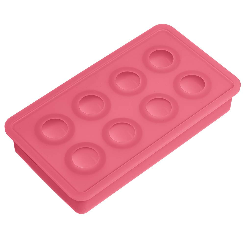 BPA-Free Platinum Silicone Ice Ball Maker - 3cm Large Ice Balls for Whiskey, Cocktails & Chilling Drinks - Reusable 8-Cube Mold for Home Bars & Parties