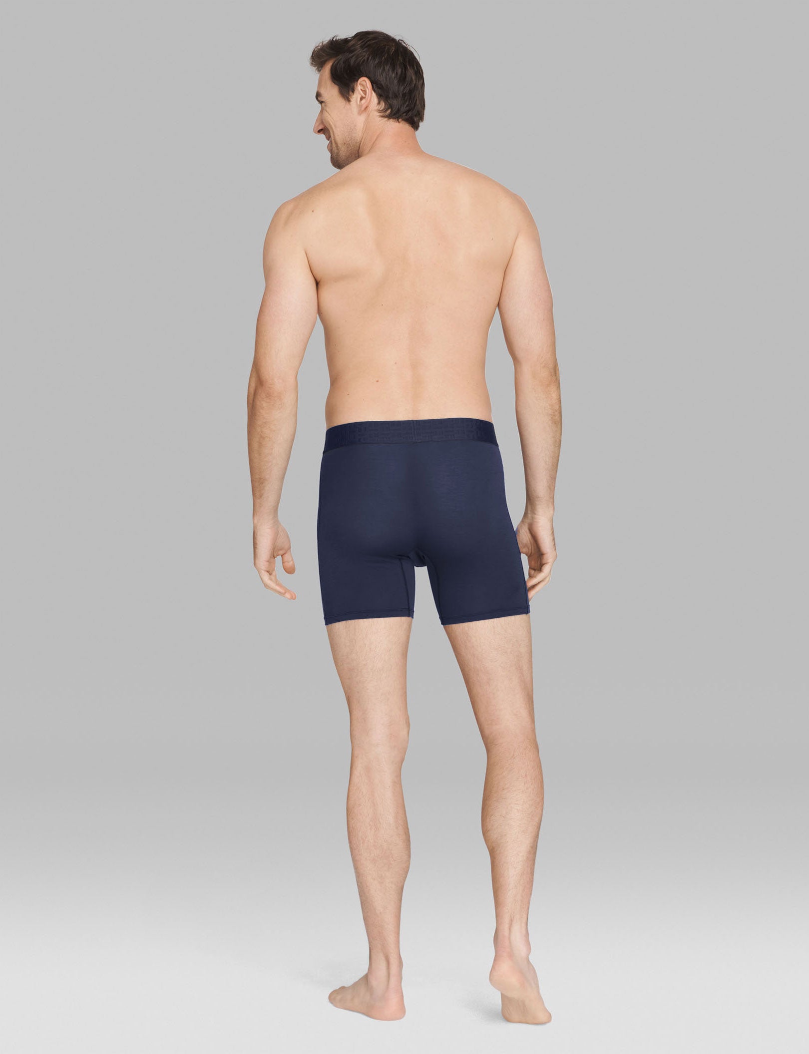 Apollo Mid Length Boxer Briefs 6-Pack - Soft Cotton Men's Underwear for All-Day Comfort - Perfect for Workout, Travel & Everyday Wear