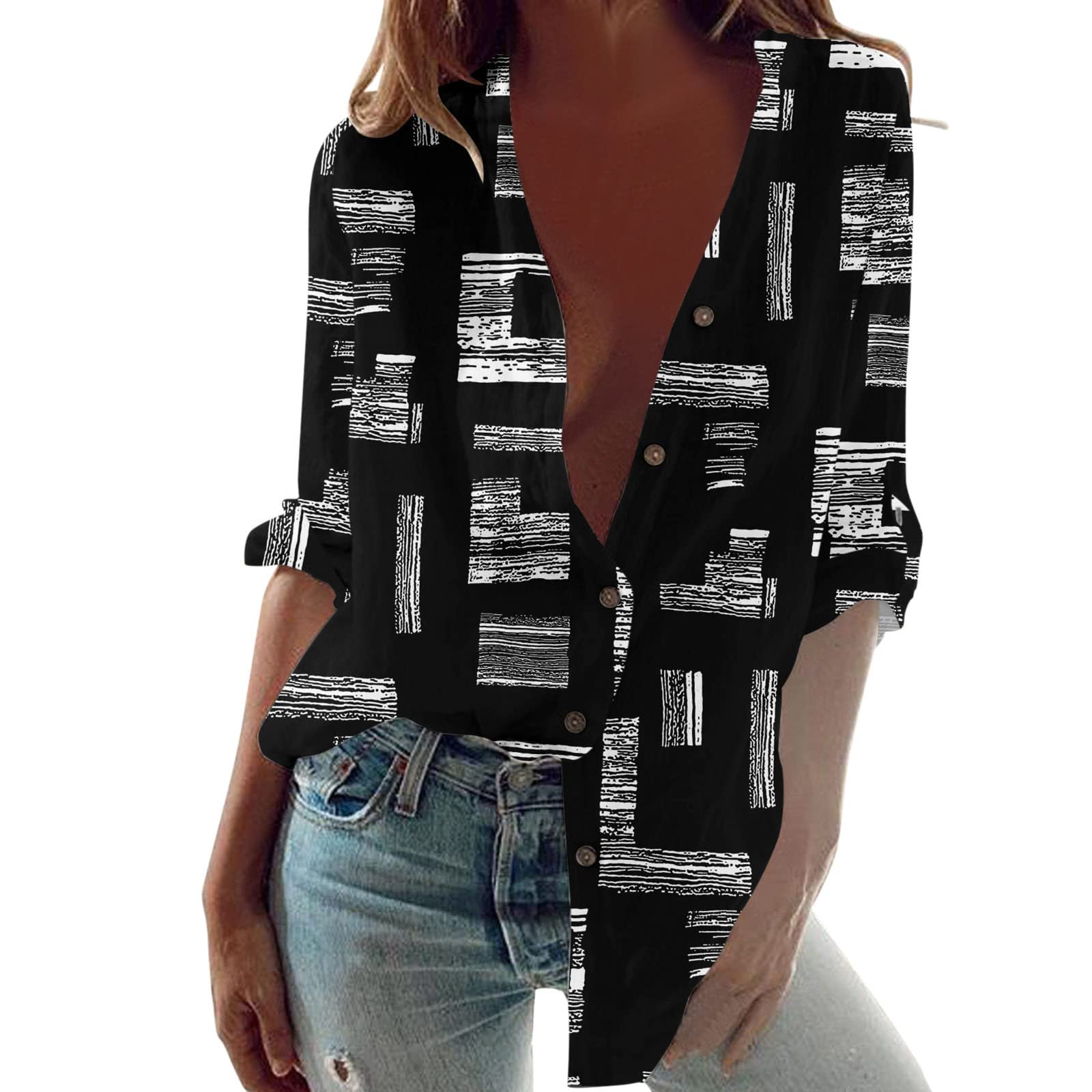 Women's Summer V-Neck Short Sleeve T-Shirts with Pocket - Casual Comfort Tops for Everyday Wear | Perfect for Beach, Work & Weekend Outfits