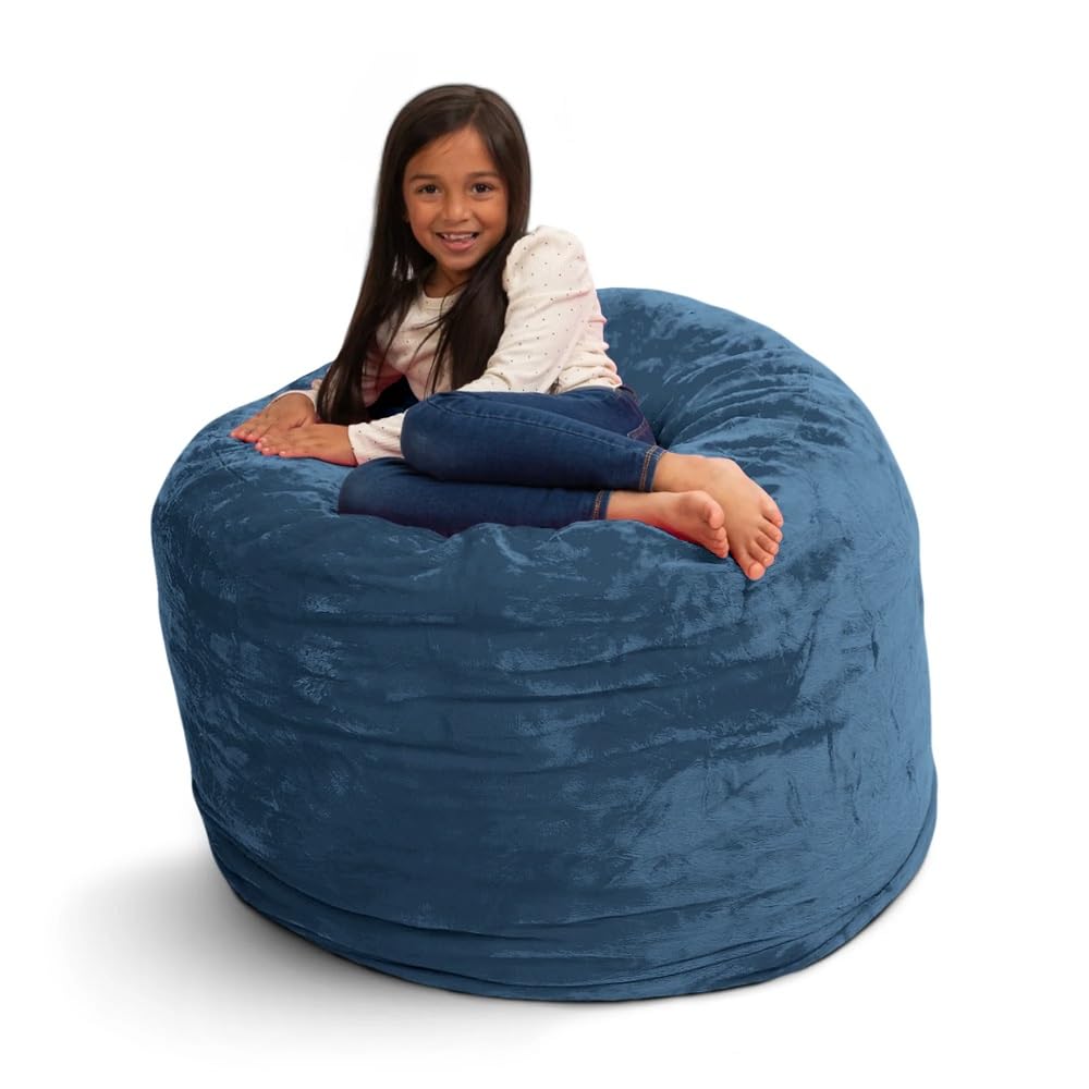 ULTIMATE SACK 3ft Oversized Bean Bag Chair for Adults - Plush Cloud Fur Lounger, Comfy Bean Bag Sofa & Loveseat Alternative | Perfect for Game Rooms, Dorm Decor & Cozy Living Room Furniture