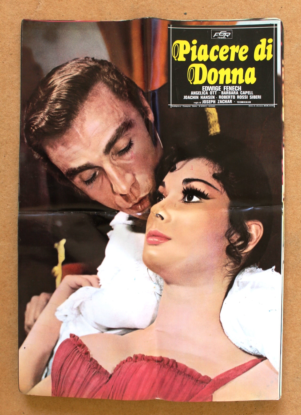 Vintage 1970s Italian Film Lobby Cards - Set of 11 Piacere di Donna Edwige Fenech Movie Memorabilia for Classic Cinema Collectors & Home Theater Decor