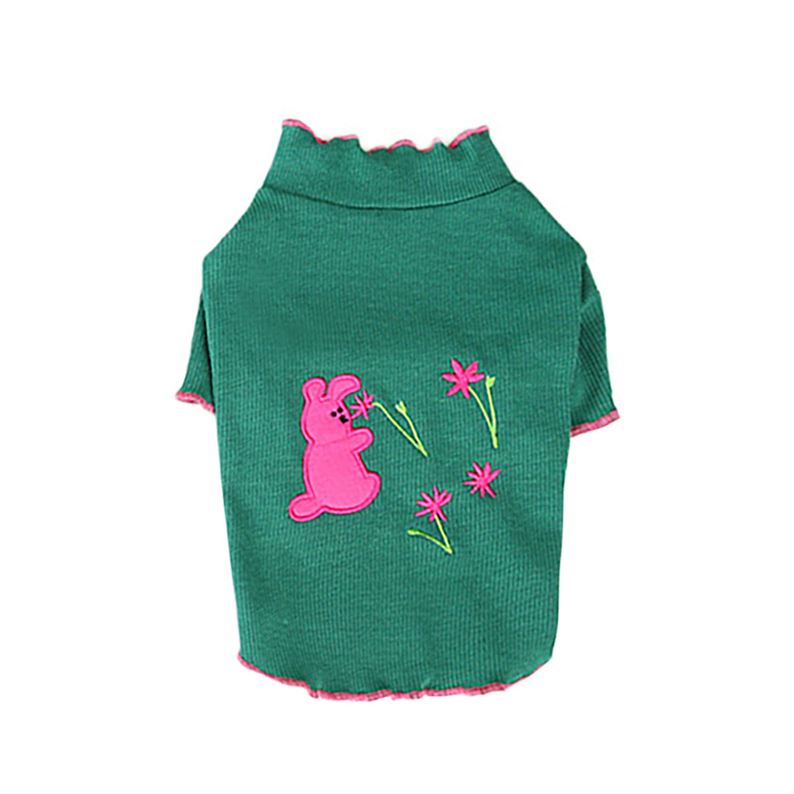 Cute Summer Pet Clothes for Small Dogs - Floral Vest & Plaid Outfits with Hangers | Comfortable Dog Clothing for Boys, Rabbit & Puppy Fashion | Perfect for Outdoor Walks, Photo Shoots & Home Wear