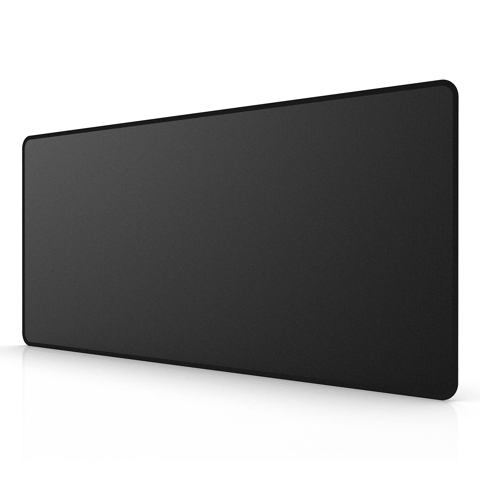 ETZ Large Gaming Mouse Pad - 31.5 x 11.8 Inches Extended Mouse Mat with Stitched Edges, Non-Slip Rubber Base, Waterproof & Washable Desk Pad for PC, Laptop, Gaming & Office Use - Black