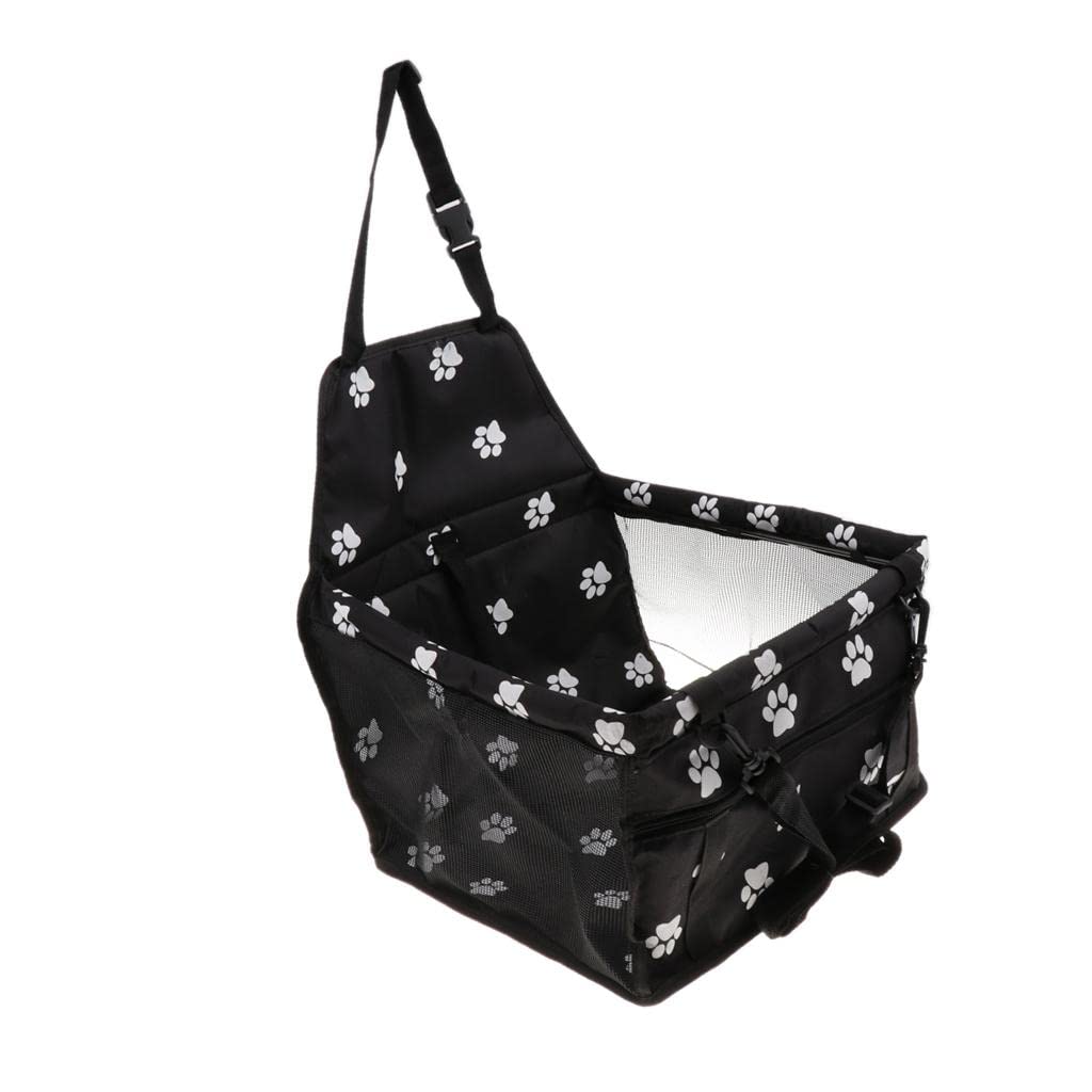 Enakshi Foldable Waterproof Pet Dog Booster Seat for Car Travel - Safe & Comfortable Puppy Car Seat Box in Black | Perfect for Road Trips, Vet Visits & Daily Commutes | Pet Supplies, Dog Carriers & Totes