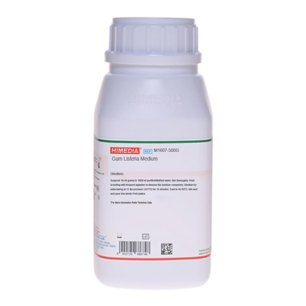 500g M1607 Gum Listeria Medium - High-Quality Bacterial Culture Medium for Food Safety Testing | Ideal for Laboratories & Food Industry