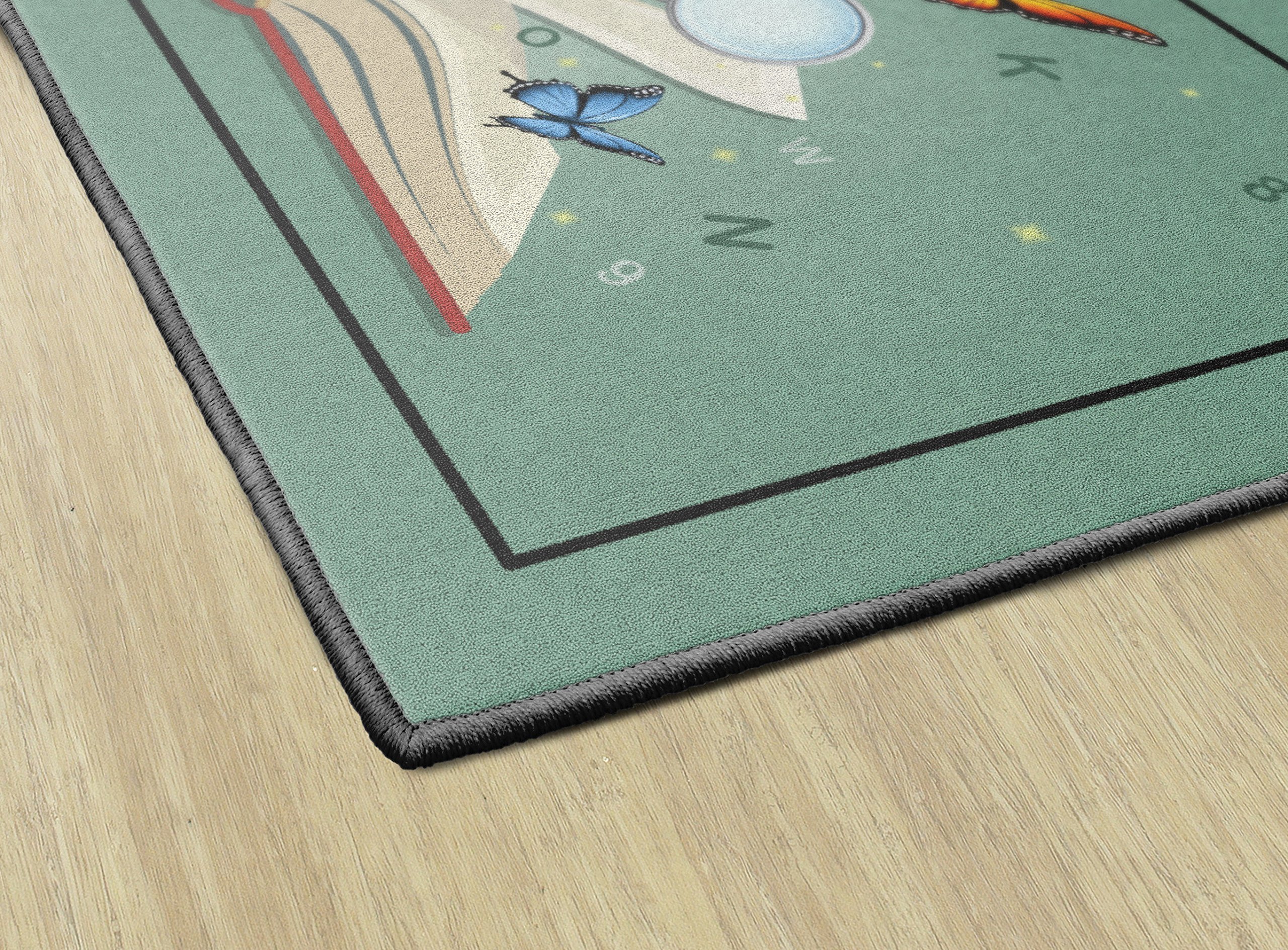 Kids Educational Rug - 4'x6' Multicolor Carpet for Bedroom, Playroom & Classroom