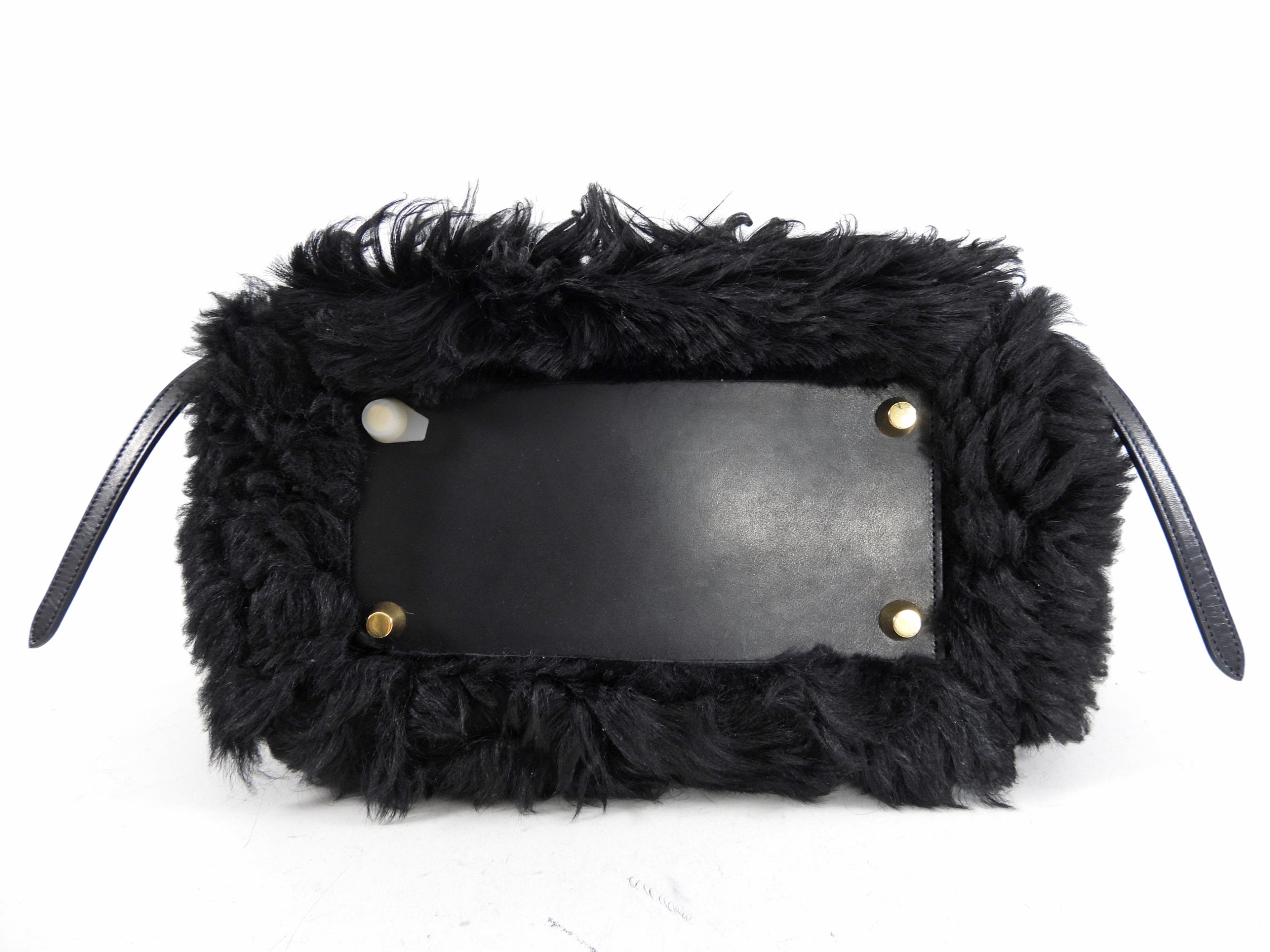 Celine Black Shearling Belt Bag - Stylish Crossbody Fanny Pack for Women | Perfect for Travel, Shopping & Everyday Use