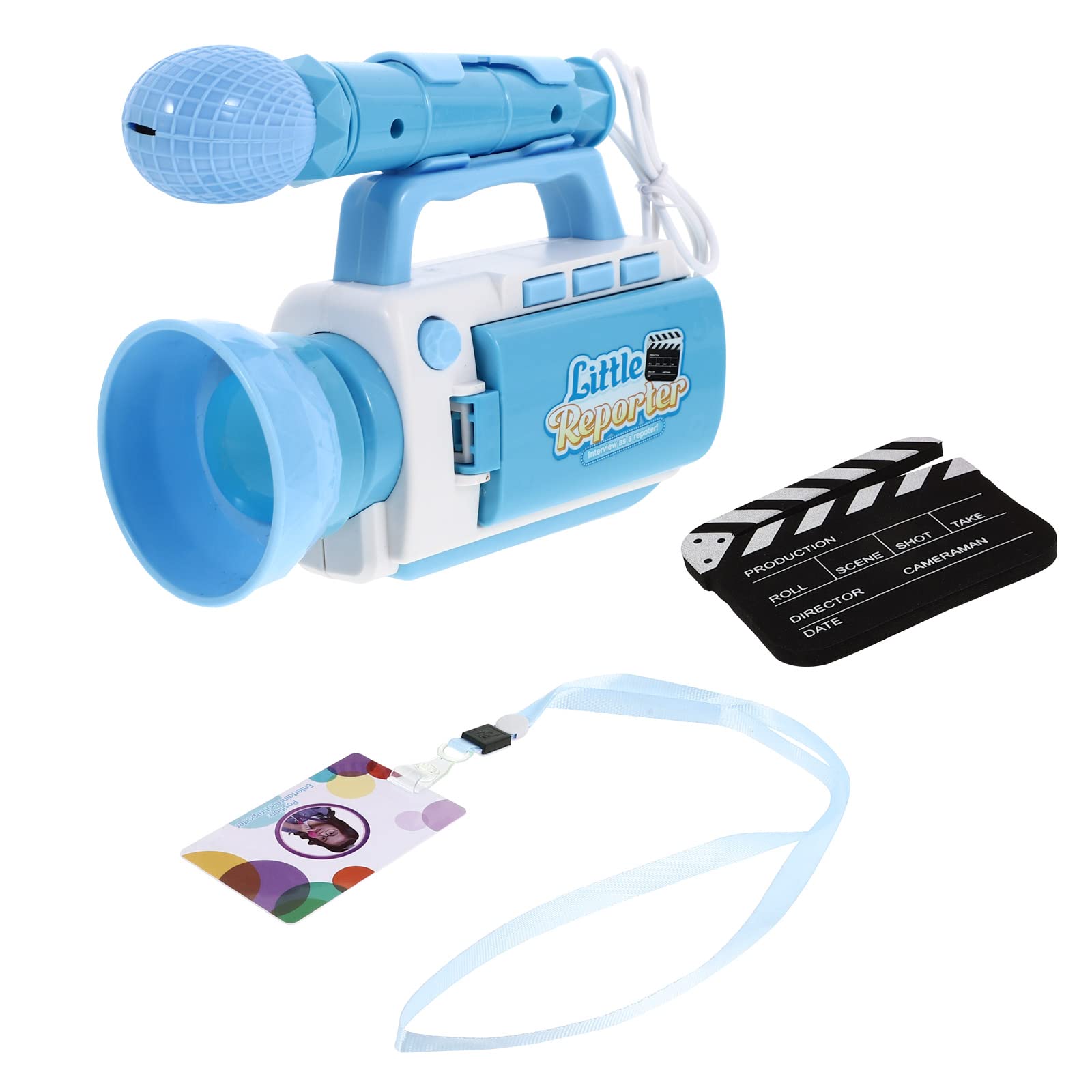 Balacoo Fake Camera Toy Set - Funny Microphone Model for Kids Pretend Play - Creative Microphone Toy for Role Play, Birthday Parties & Photo Props