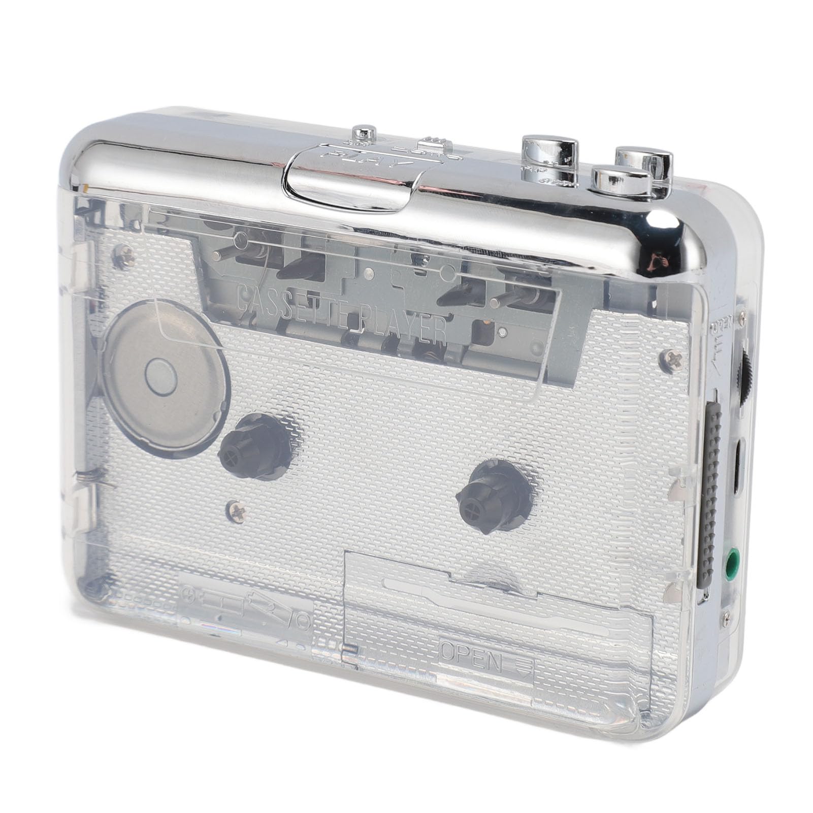 Portable Cassette Tape Player with Stereo Sound & 3.5mm Jack - Convert Cassette to MP3 for Home, Travel & Nostalgic Music Listening