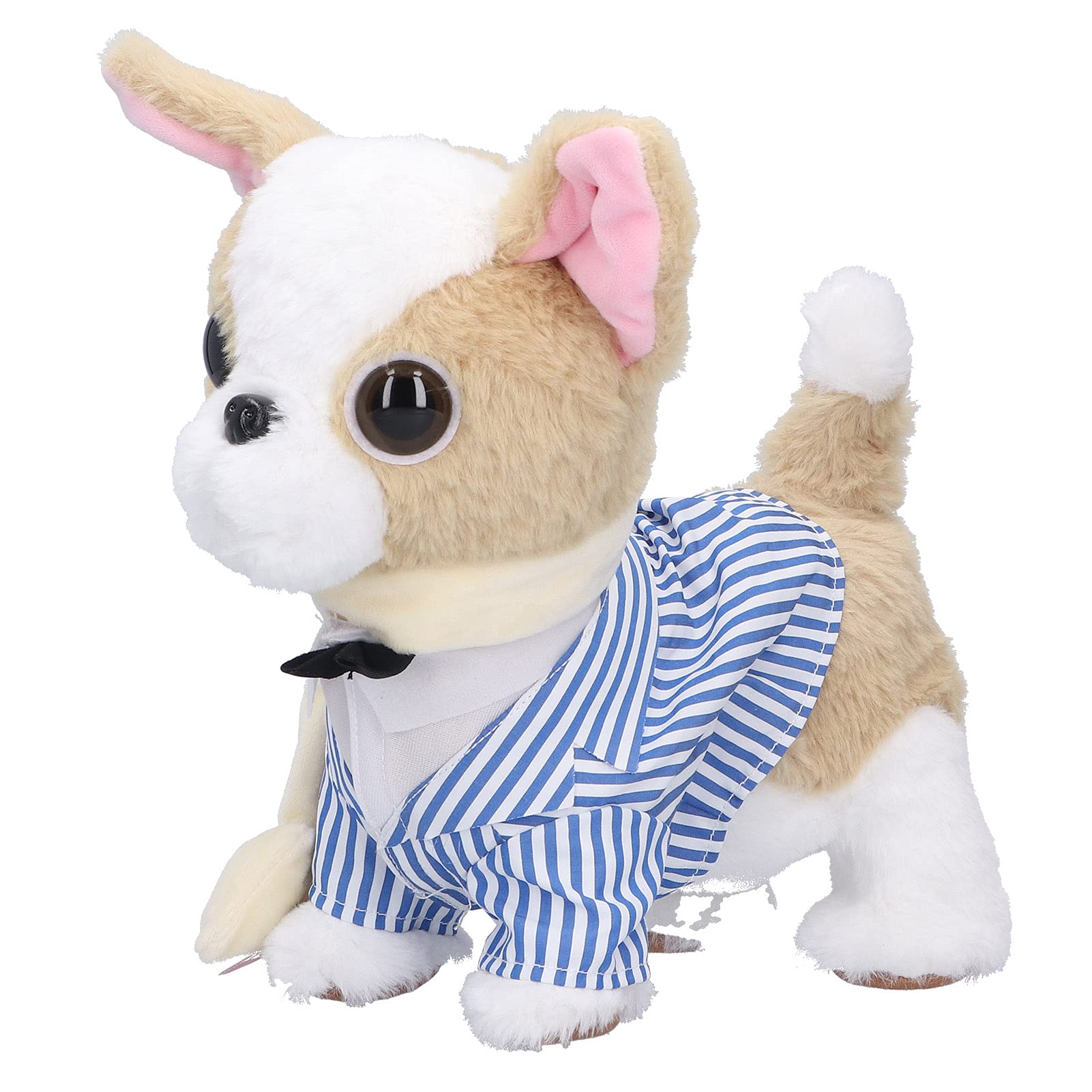 SALUTUY Interactive Electronic Pet Dog Toy - Lifelike Walking & Singing Plush Puppy for Kids Ages 3-5 | Fun Interactive Gift for Boys & Girls | Perfect for Indoor Play, Birthday Presents & Early Learning Development