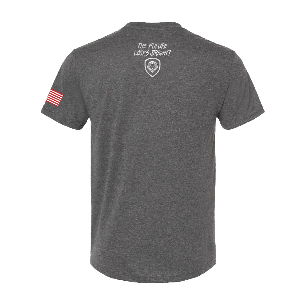 Team America Retro Grey Valuetainment Slim Fit Short Sleeve T-Shirt for Men - Patriotic Casual Wear for Everyday & Street Style