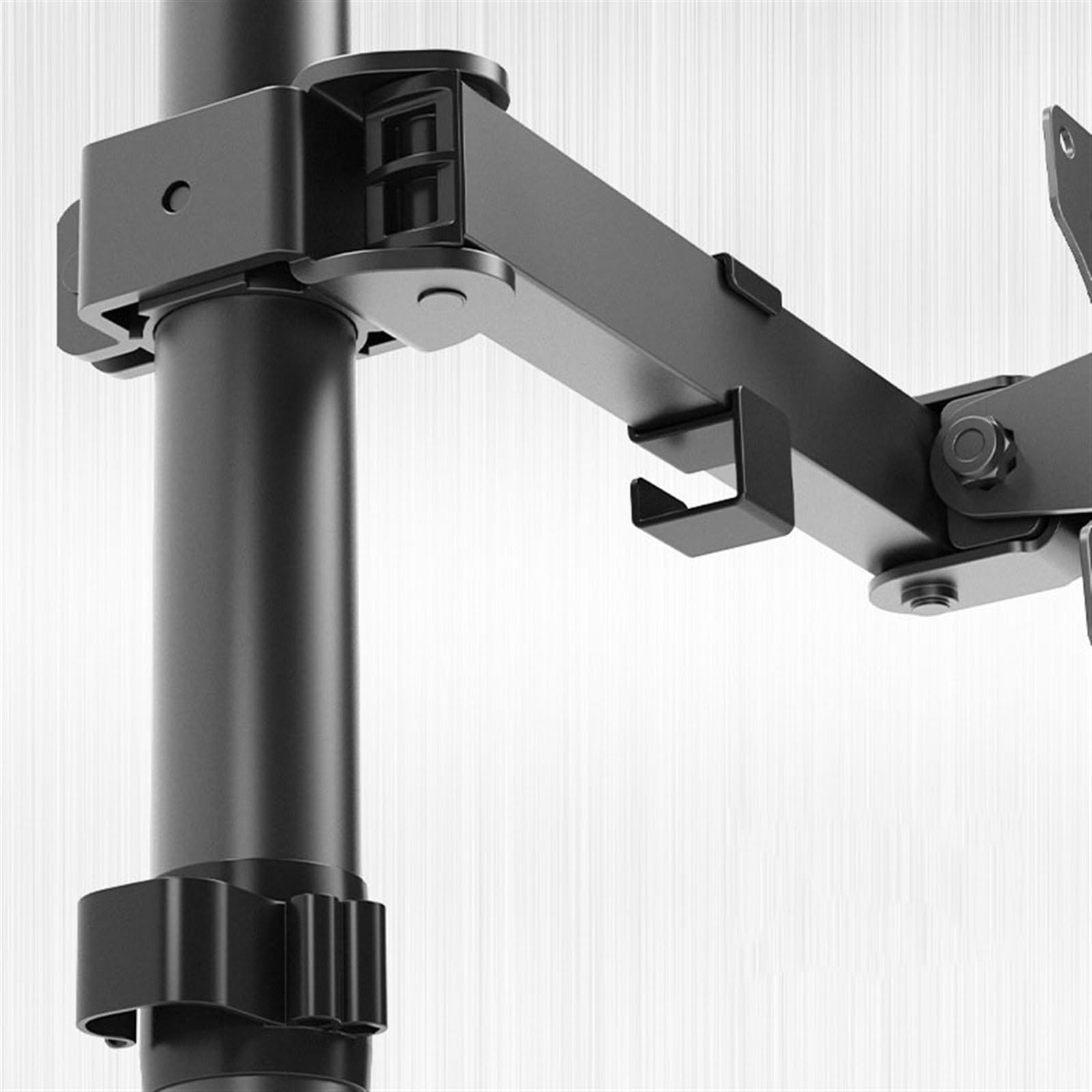 Adjustable Single Monitor Stand for 13-32 Inch Screens (Up to 17.6 lbs) - Full Motion Monitor Mount Arm with C-Clamp & Grommet Base (Max VESA 100x100mm) - Perfect for Home Office, Gaming Setup, and Workspace Ergonomics