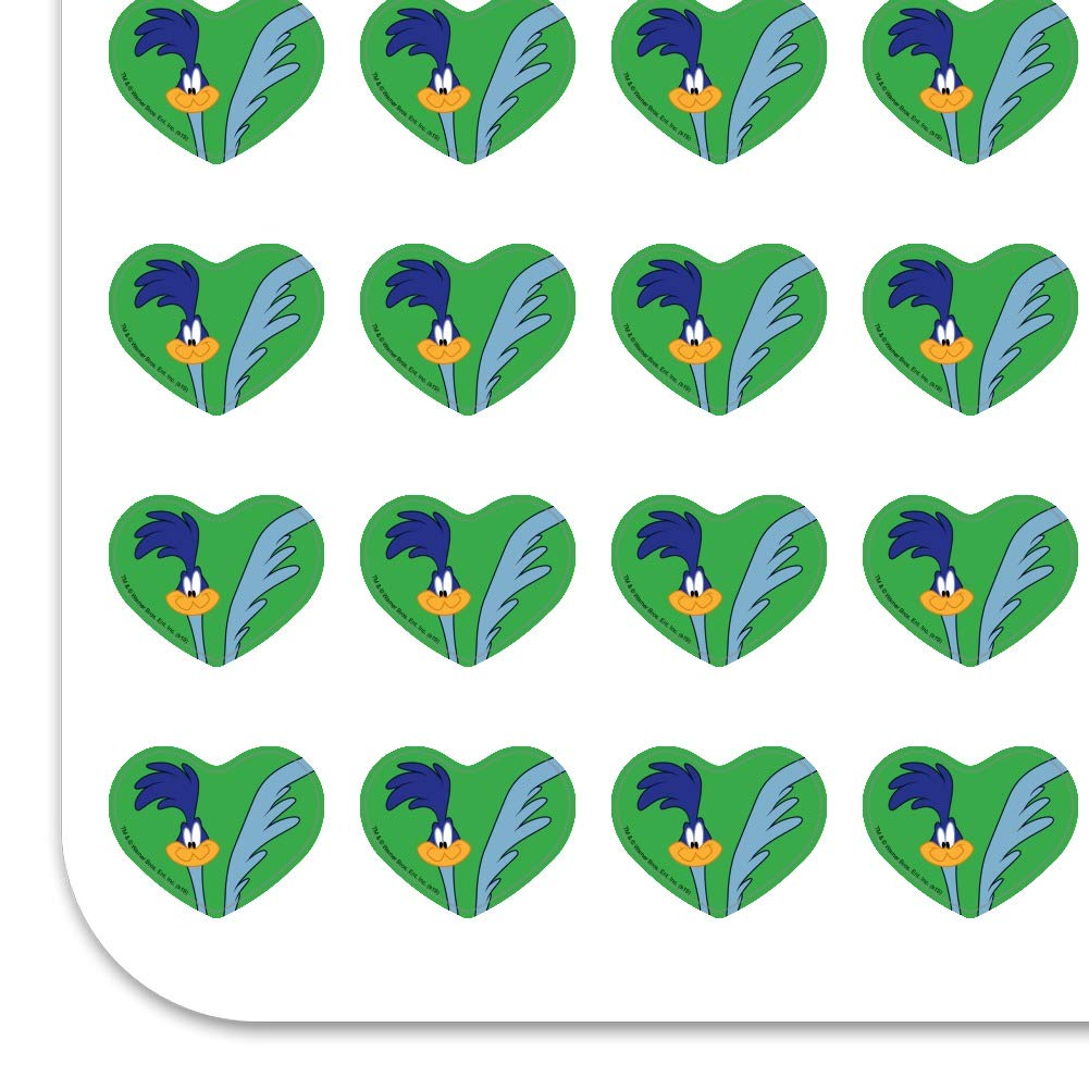 Looney Tunes Road Runner Heart Shaped Planner Stickers - Cute Cartoon Scrapbook Decals for Bullet Journals, DIY Crafts & School Supplies - Perfect for Scrapbooking, Planner Decor & Gift Wrapping