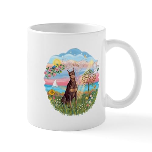 White - Angelstar Red Doberman Mug