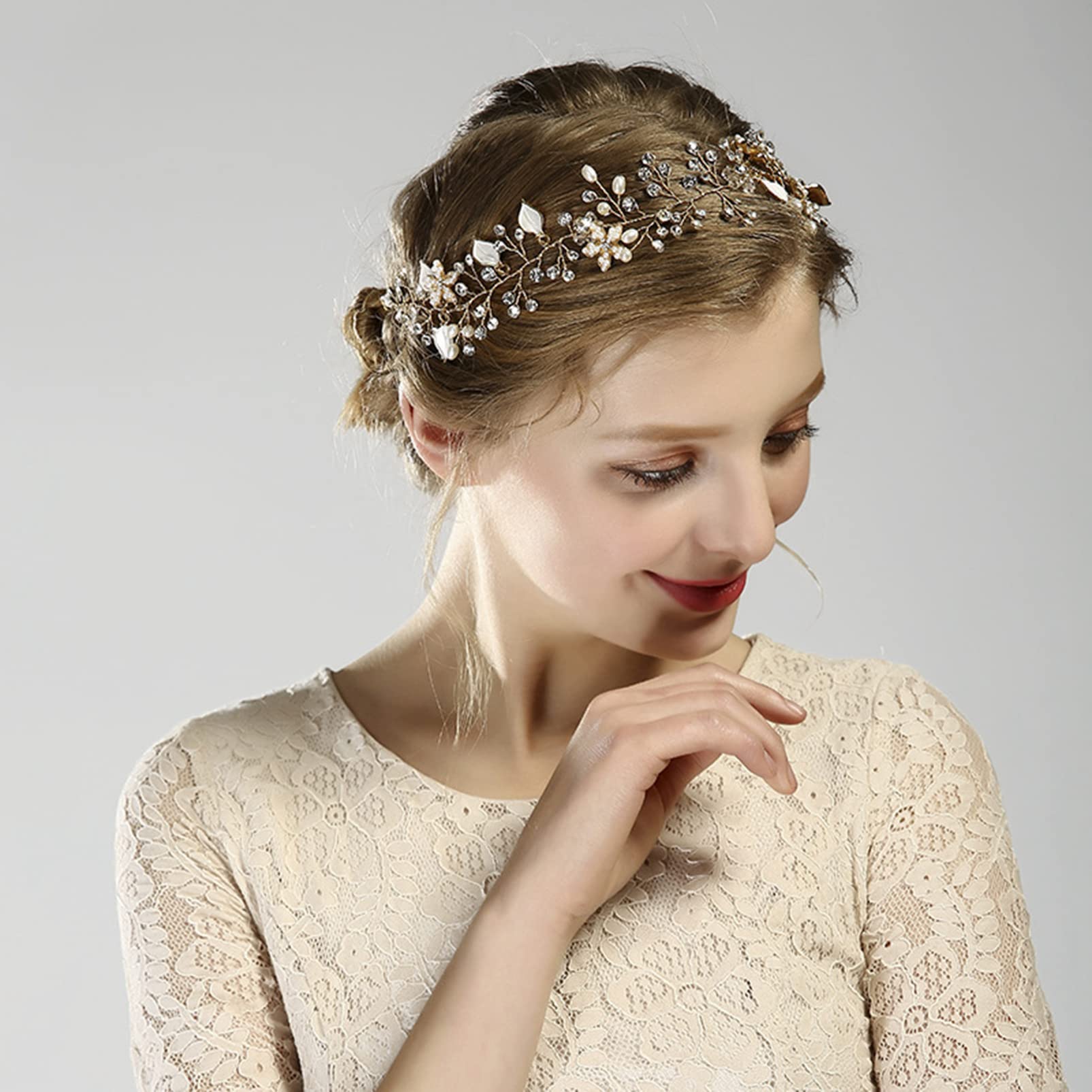 Silver Rhinestone Flower Girl Headpiece – Elegant Bridal Hair Accessories for Women & Girls | Perfect for Weddings, Birthdays, Parties & Evening Events