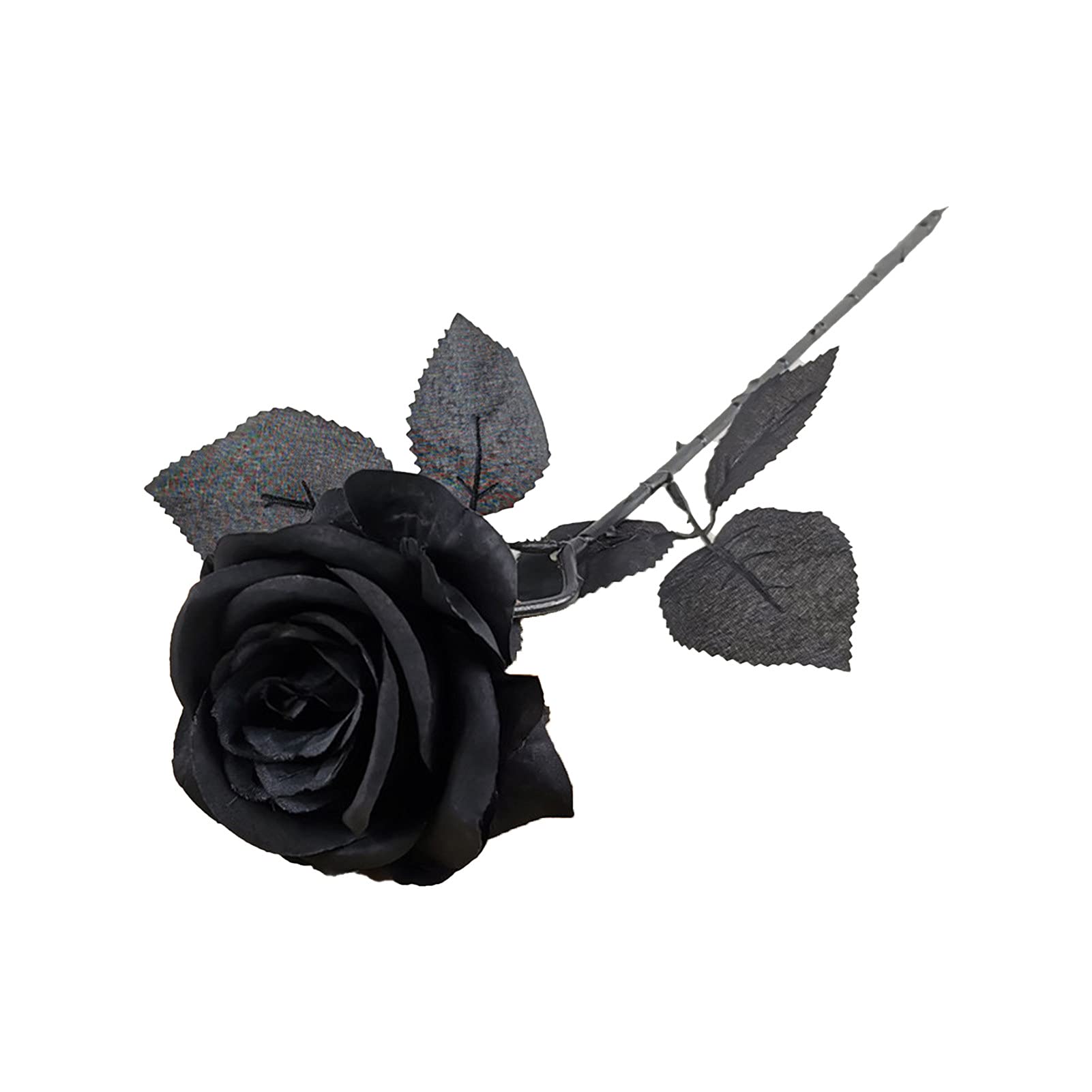 NUZYZ 10Pcs Artificial Black Roses - High Simulation Fake Flowers for Home Decor, Wedding Centerpieces, Table Arrangements & Indoor Decoration - Durable Faux Floral Stems