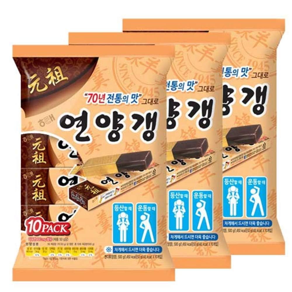 Haitai Sweet Red Bean Jelly - 50g Pack of 30 | Authentic Korean Snack & Traditional Dessert (Yokan, Yangeng) | Perfect for Tea Time, Gifts & Asian Cuisine Lovers