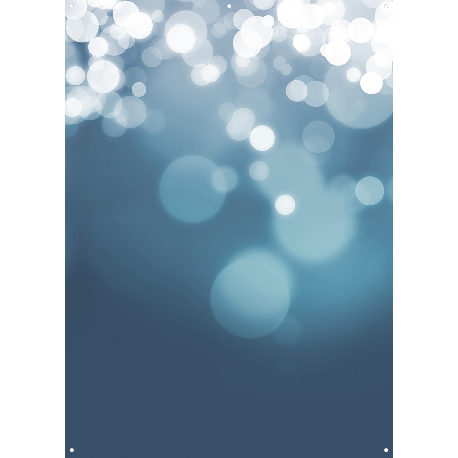 X Drop Vinyl Backdrop – Blue Gradient Bokeh Photography Background (5' x 7') – Perfect for Photo Booths, Studio Shoots & Video Conferencing